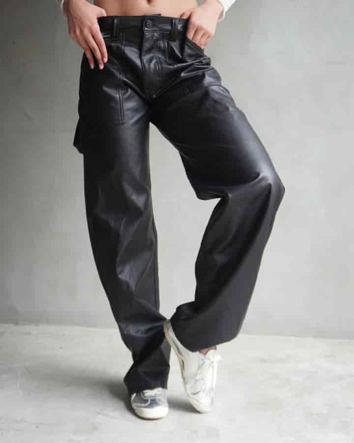PANTALÓN DE CUERINA NEGRO MIAMI VICE - miniatura 5