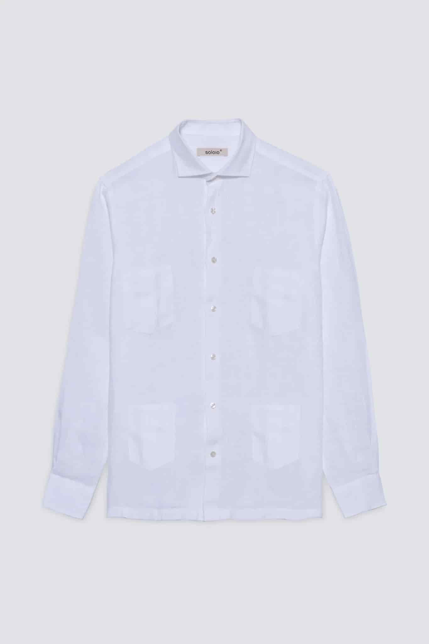 Men's guayabera linen pockets shirt - miniatura 2
