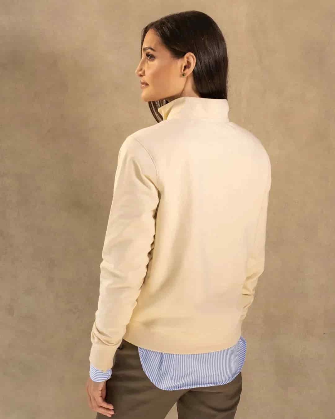 Halfzip Paris Antimanchas De Mujer Marfil - miniatura 4