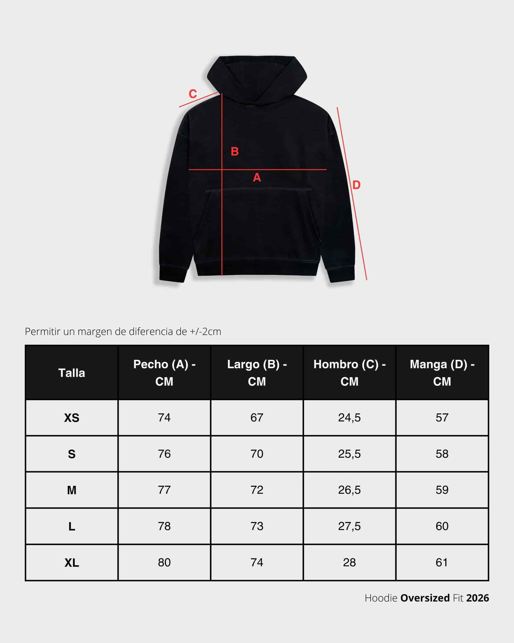 Hoodie Oversized MONOIC F.C - Negro Oscuro - miniatura 9
