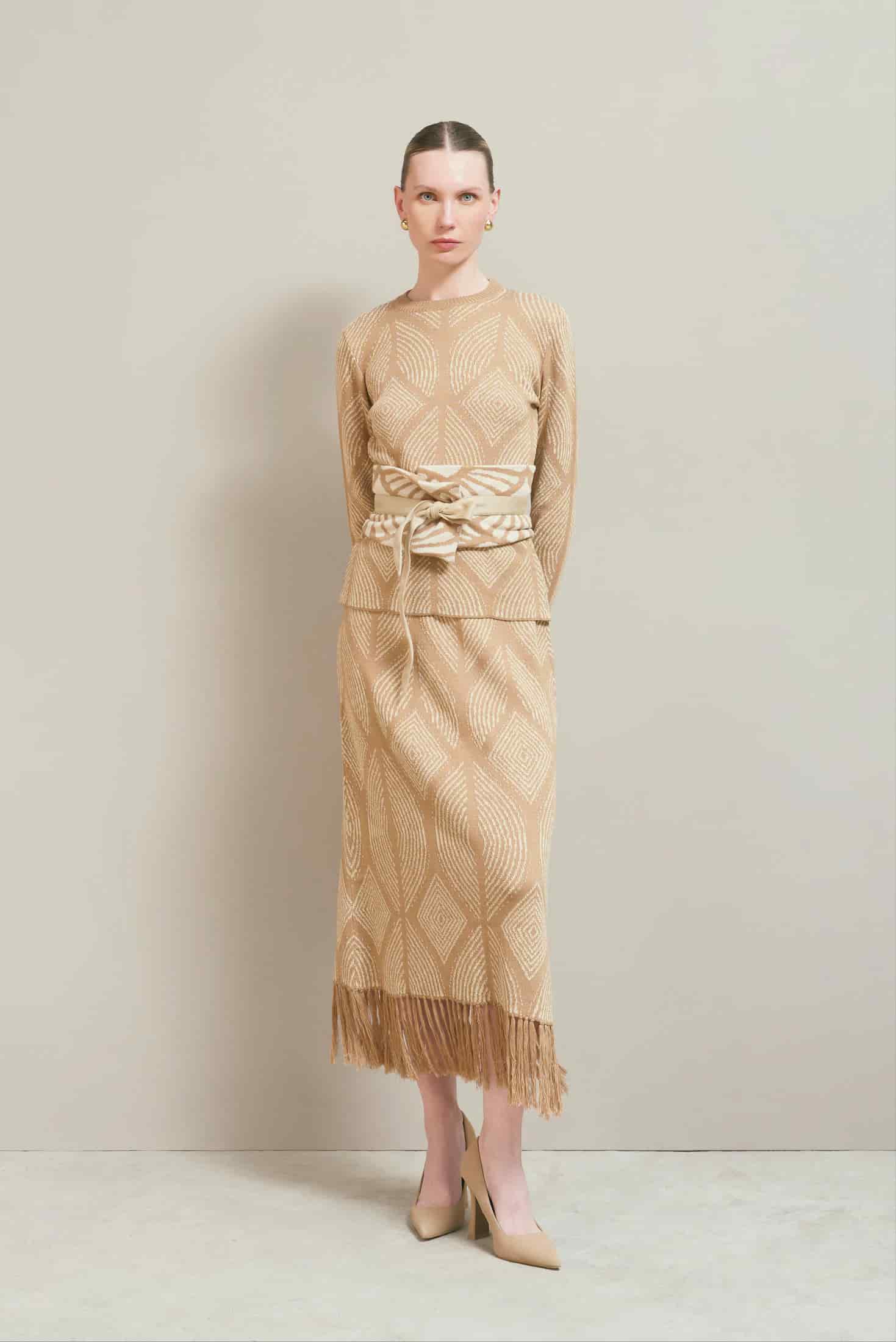 Falda Atenea Camel-Dorado - miniatura 1