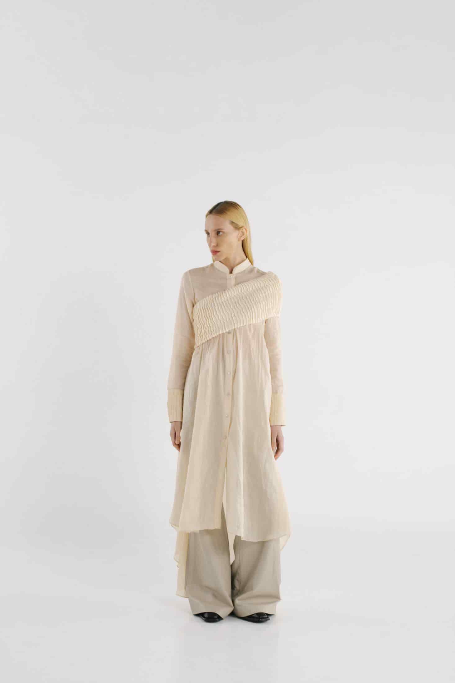 FURROWS SHIRT DRESS TOP - miniatura 12