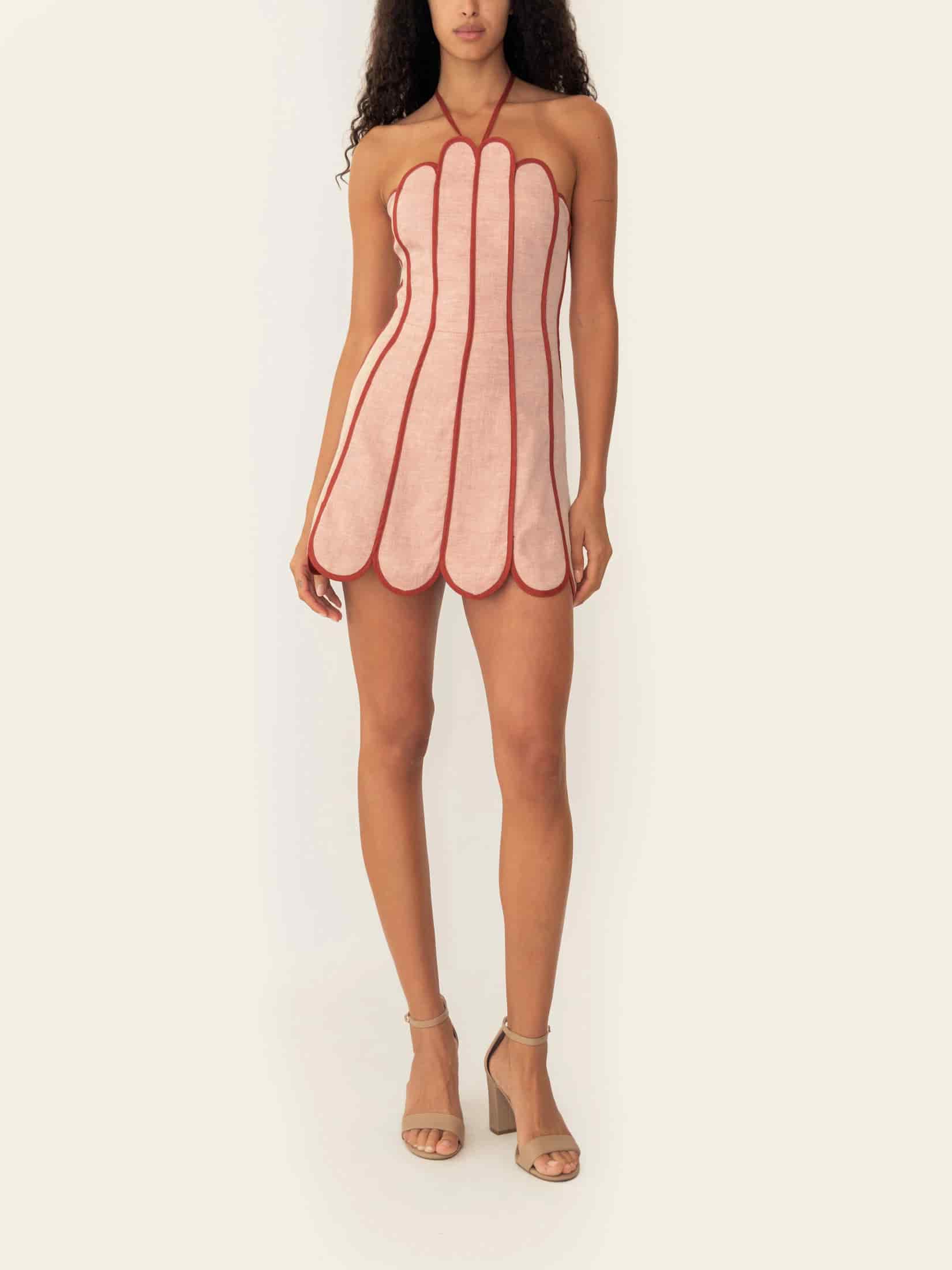 LENNY DRESS APRICOT ORANGE - miniatura 2