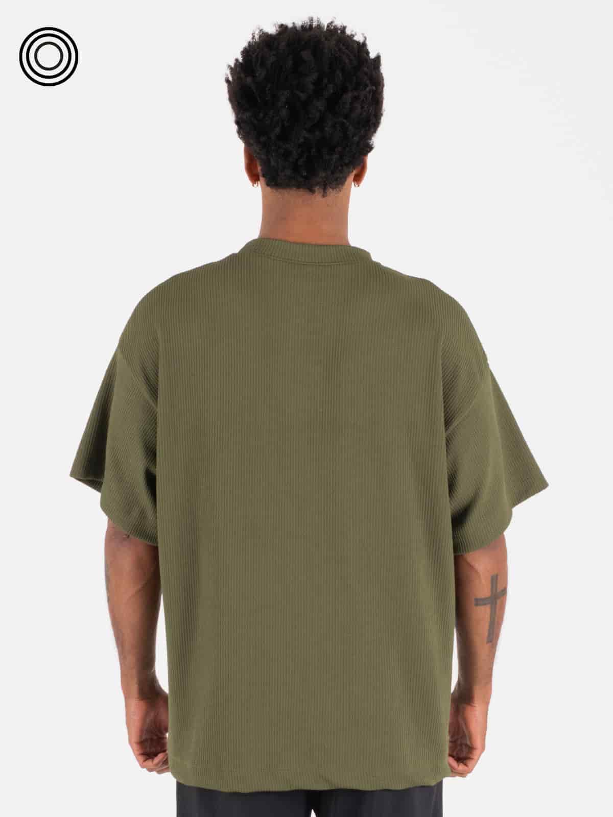 Camiseta hombre stone verde militar - miniatura 8