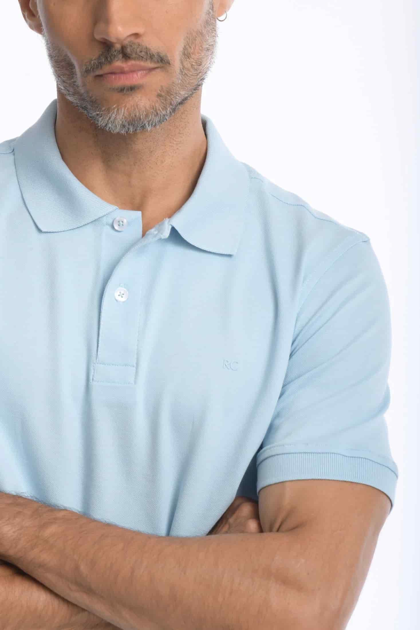 Camiseta Polo 100% Algodón Slim Azul Navy - miniatura 11
