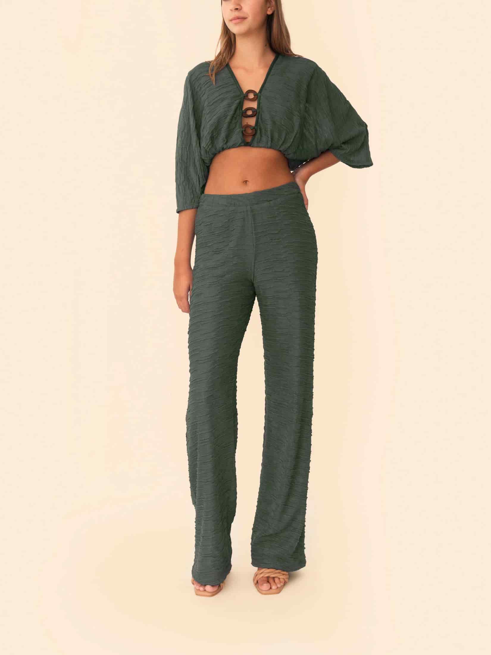VERONIKA PANT SACRAMENTO GREEN - miniatura 2