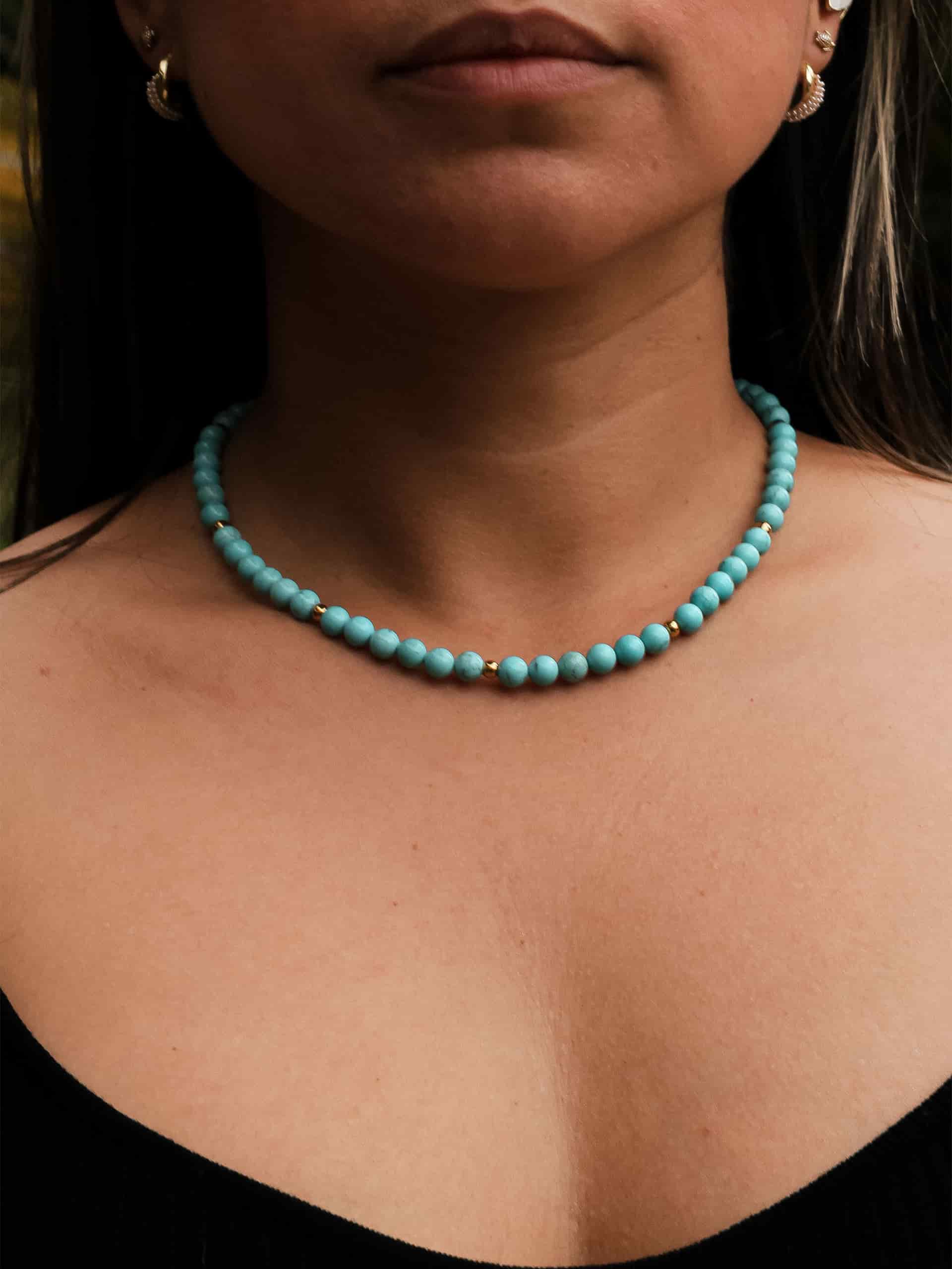 Choker Turquesa 6mm - miniatura 2