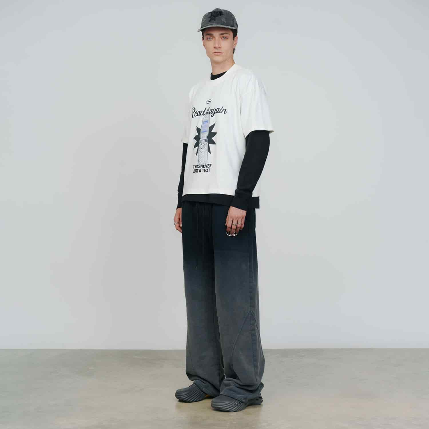 Text Me Boxy T-Shirt - Cream - miniatura 6