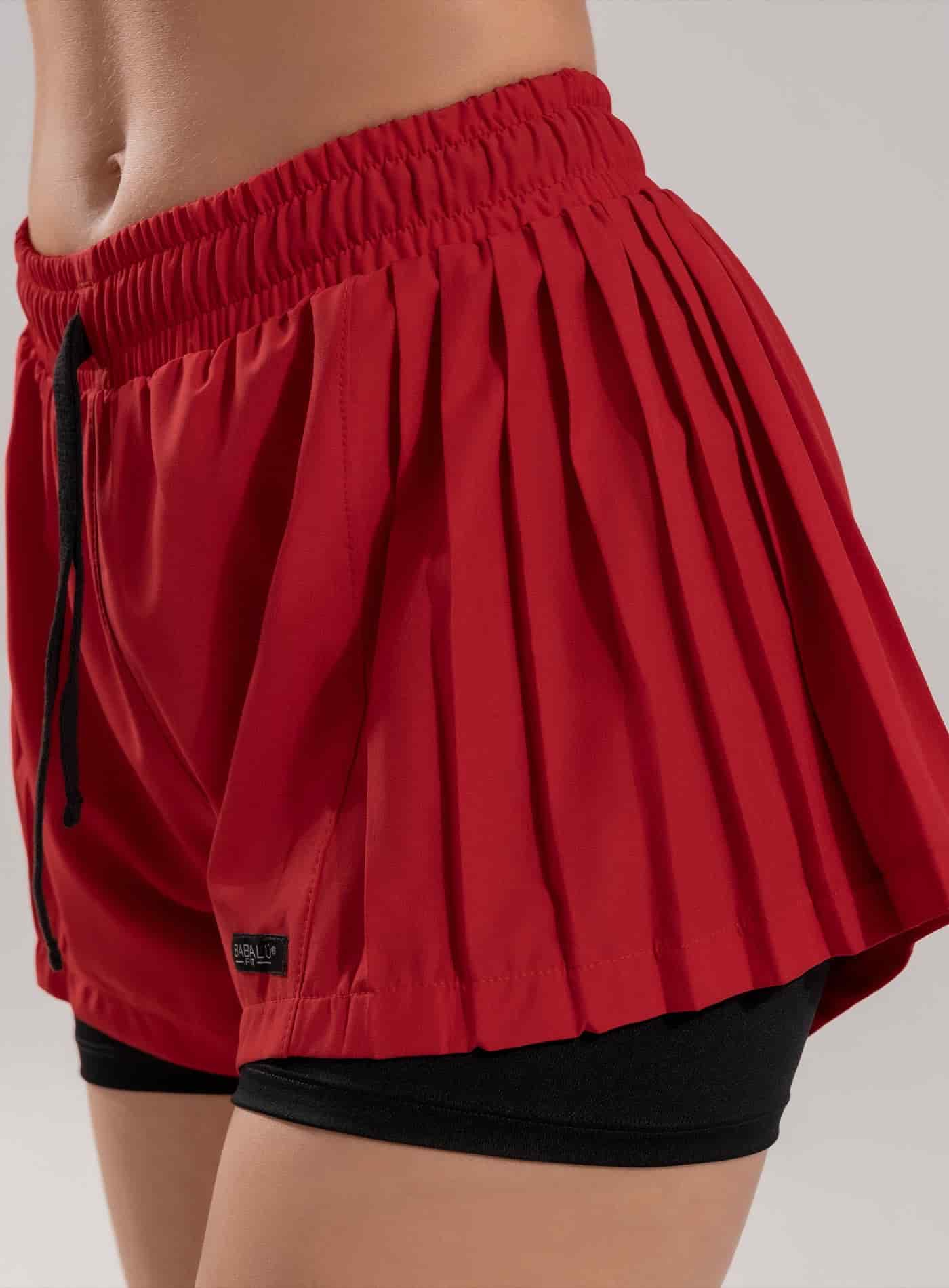 SHORT DEPORTIVO CON DISEÑO PLISADO  Y SHORT INTERNO - PRECIO ESPECIAL - miniatura 2