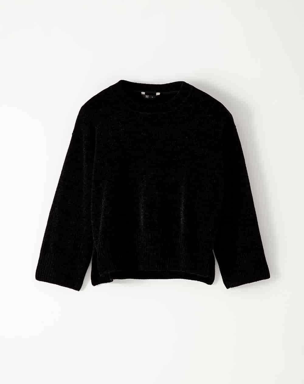 Suéter oversize negro mujer - miniatura 6