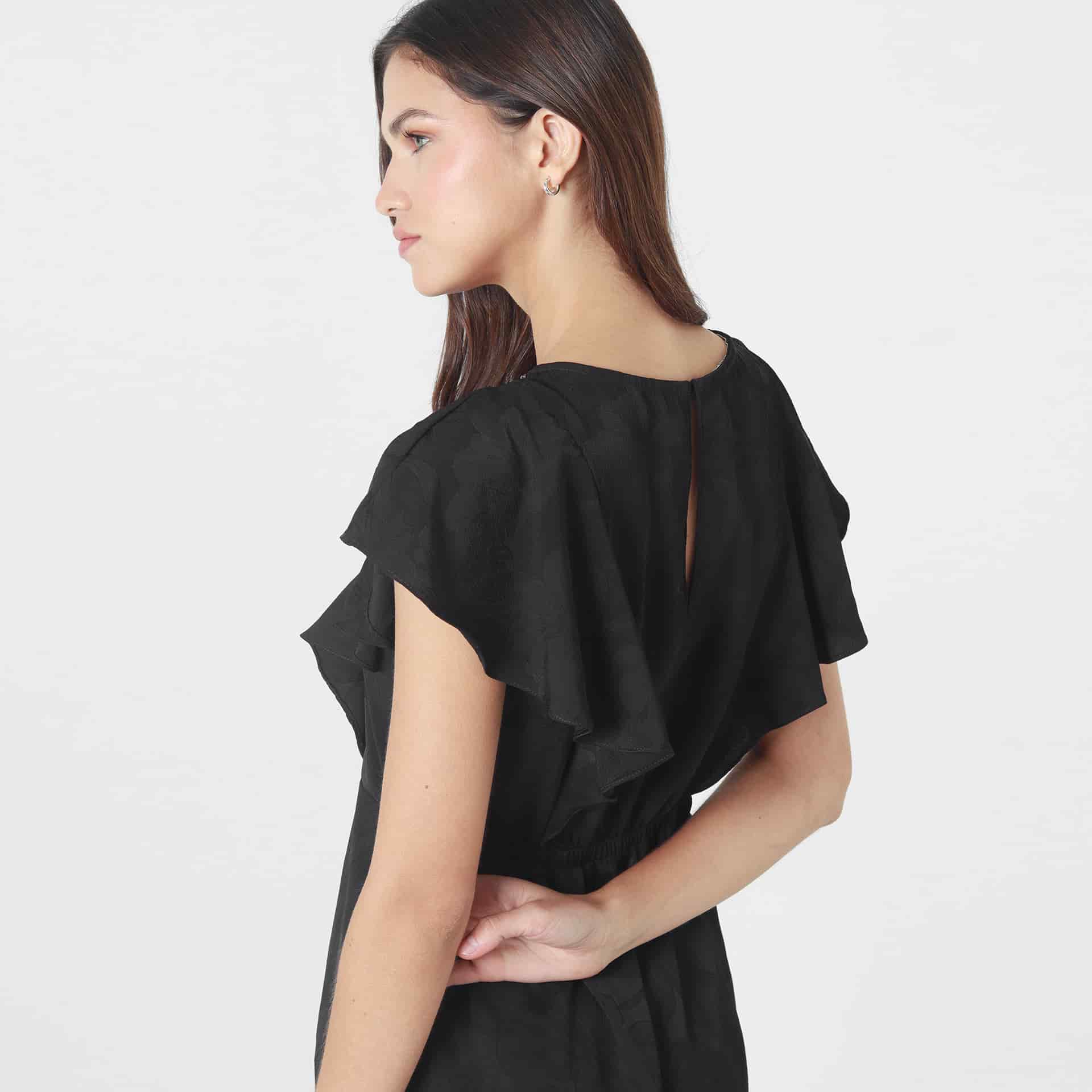 Vestido Cuello Redondo Manga Corta - miniatura 5