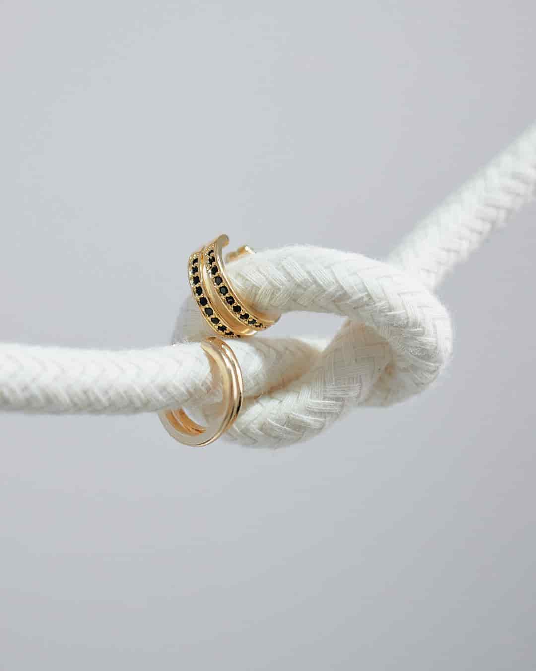 Earcuff Doble Efecto Liso - miniatura 2