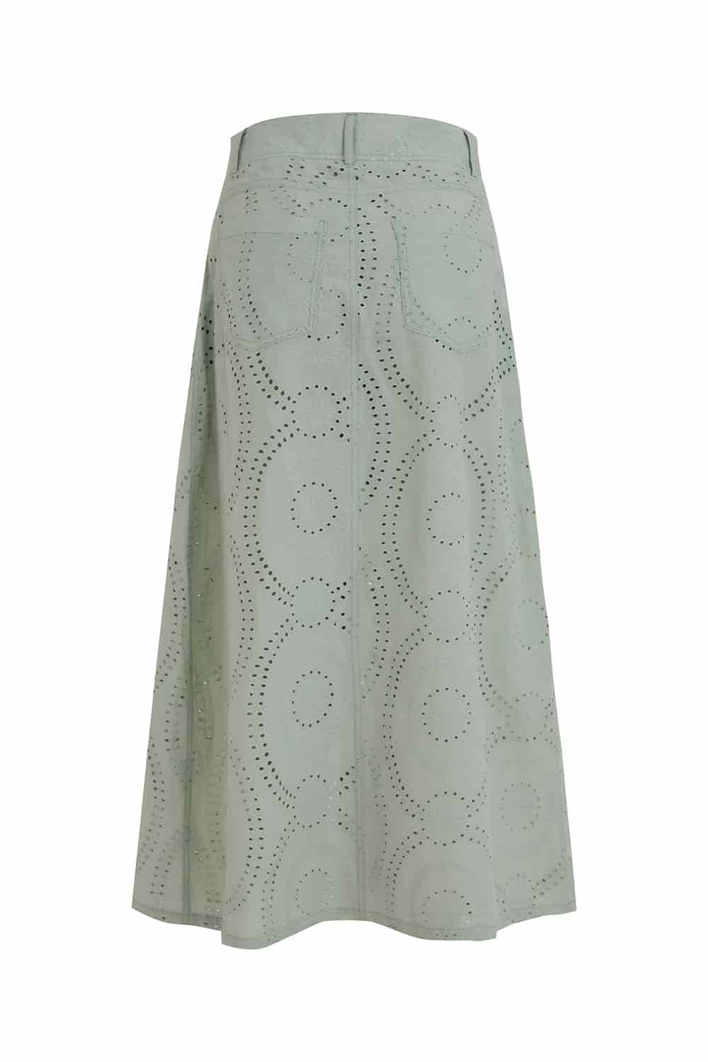 Falda Arena Blanca Verde Sage - miniatura 3