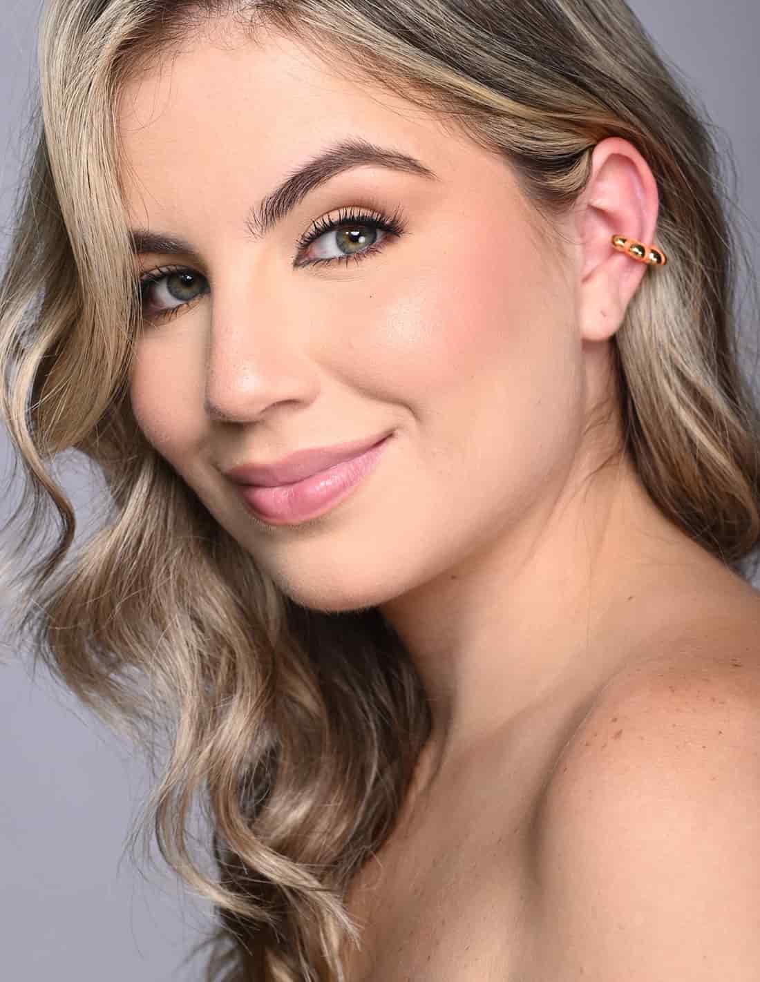 Ear Cuff Cloud Naranja - miniatura 1
