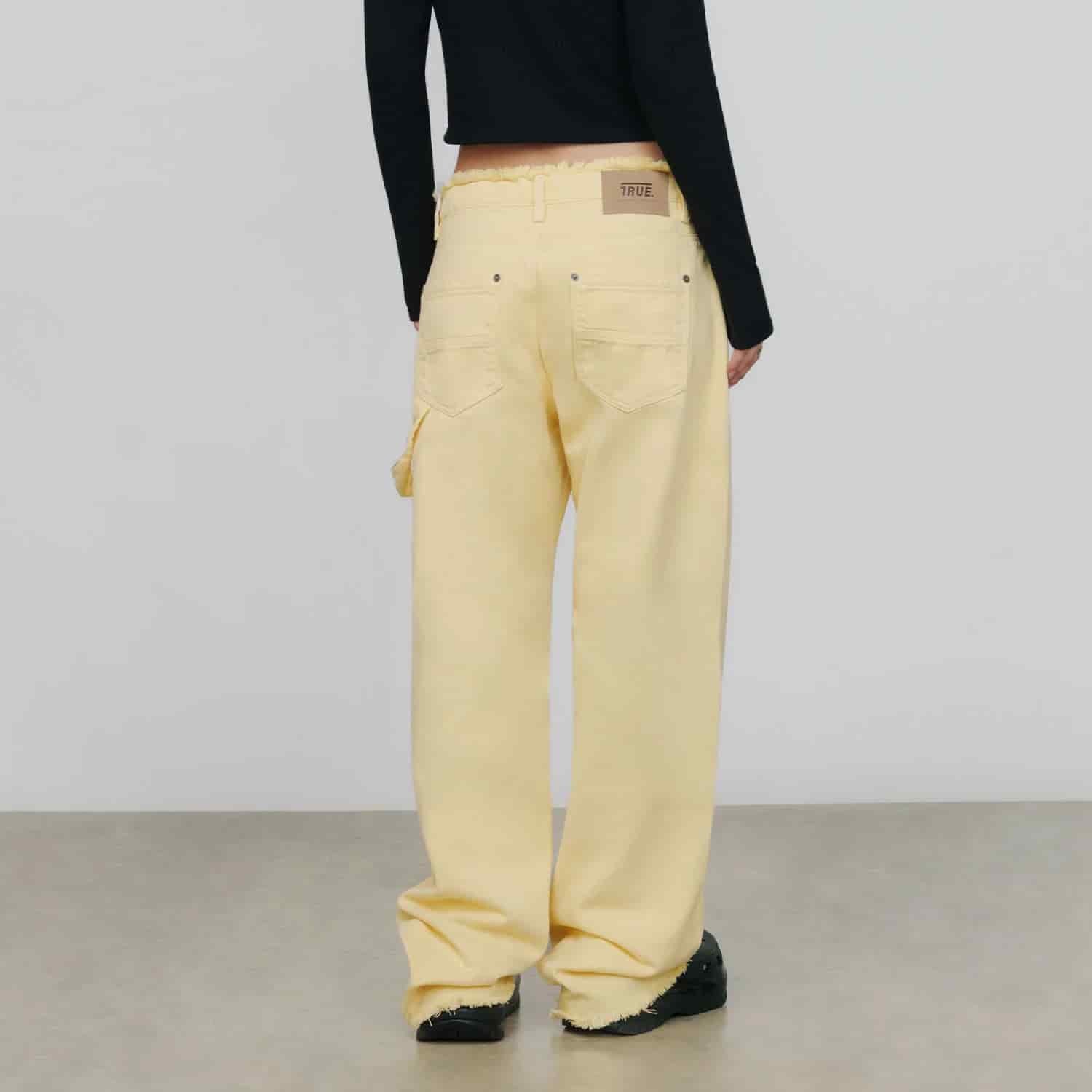 Mid-Rise Pants - Butter Yellow - miniatura 9