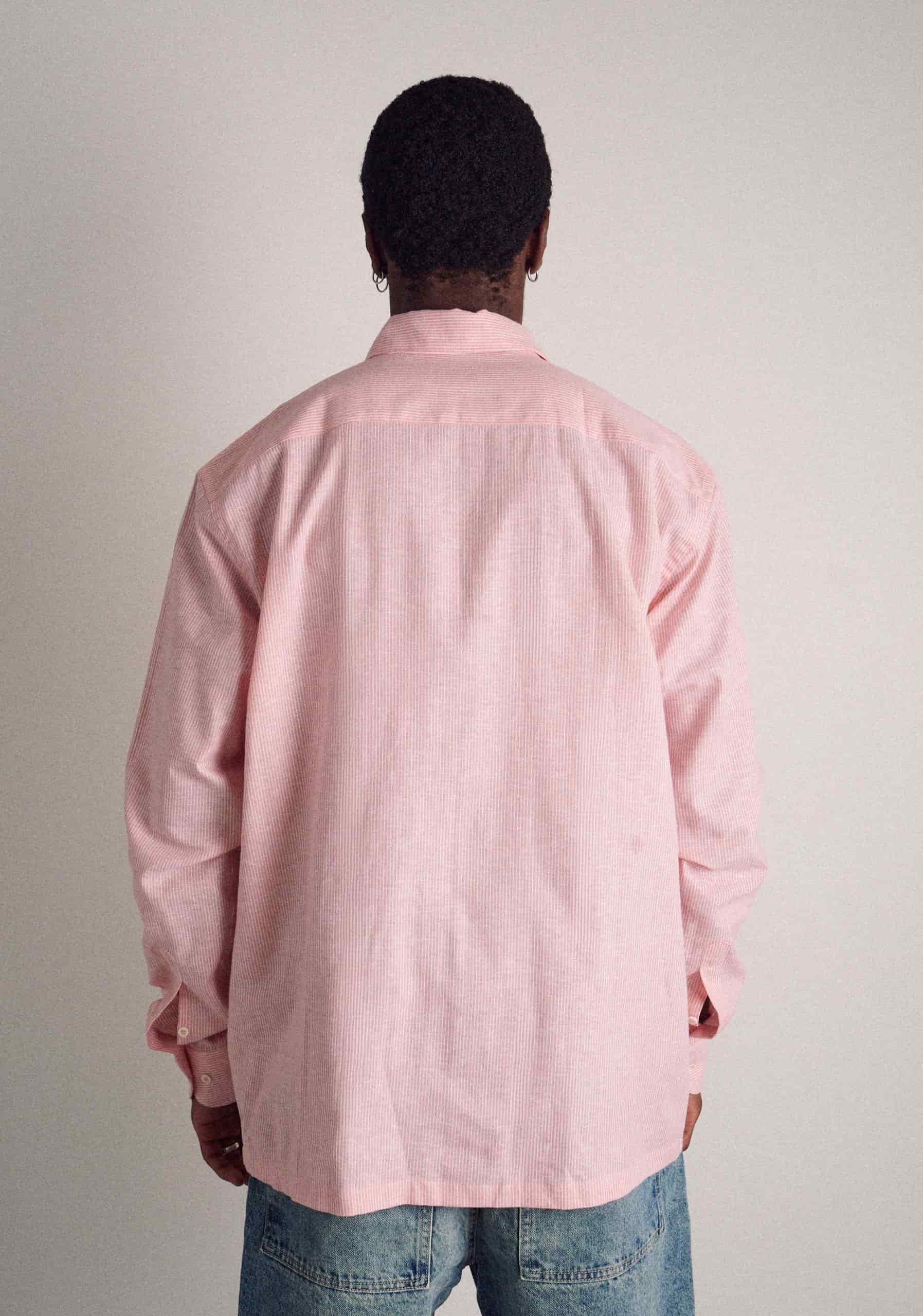 Camisa H CI Jamaica Rayas Delg Palo De Rosa - miniatura 5