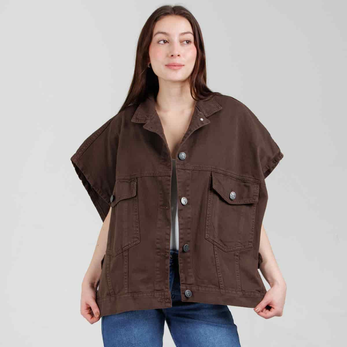 Poncho denim Axspen B1768 - miniatura 4