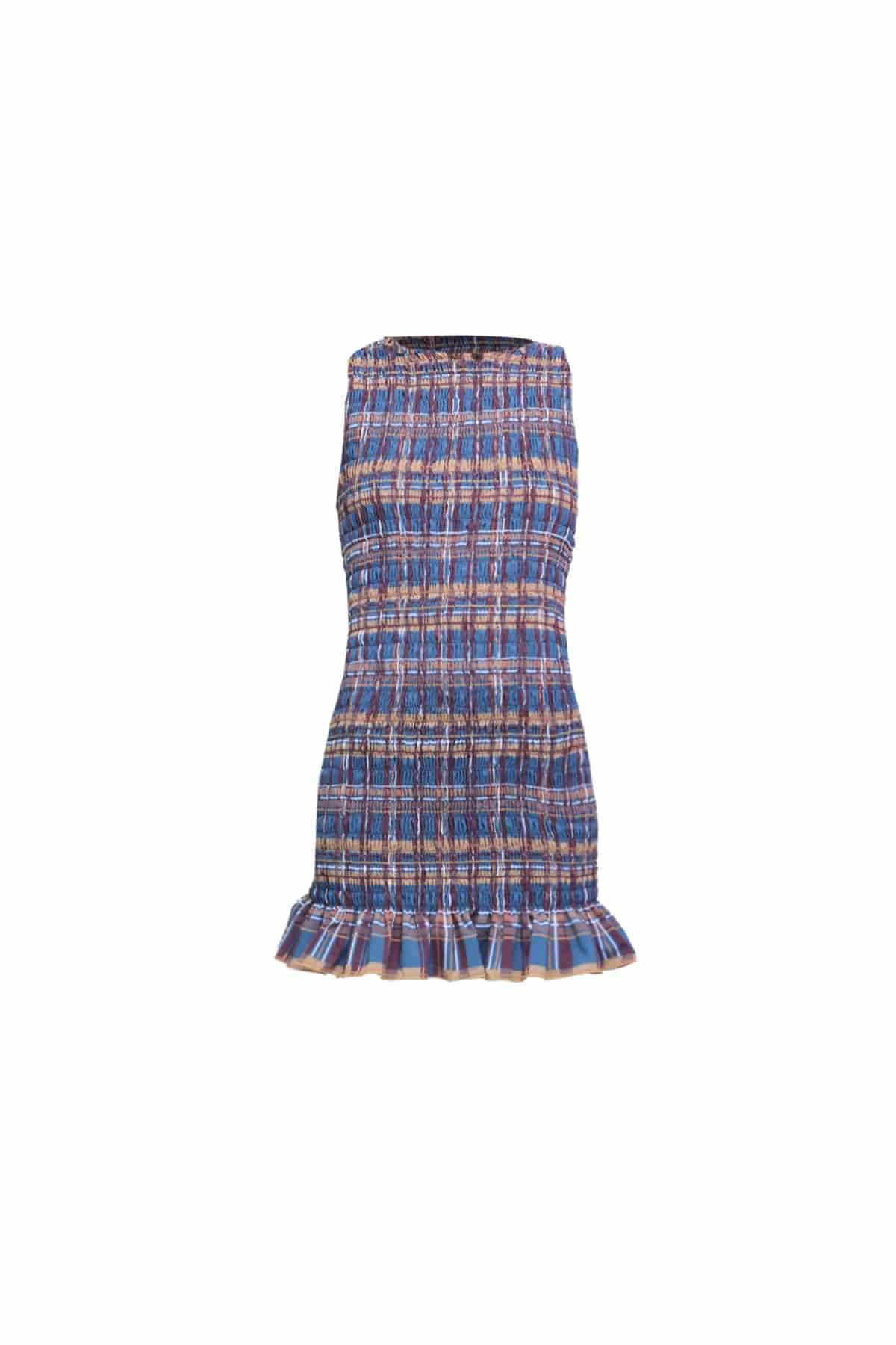 Ruched Mini Dress in Crossroads - miniatura 6