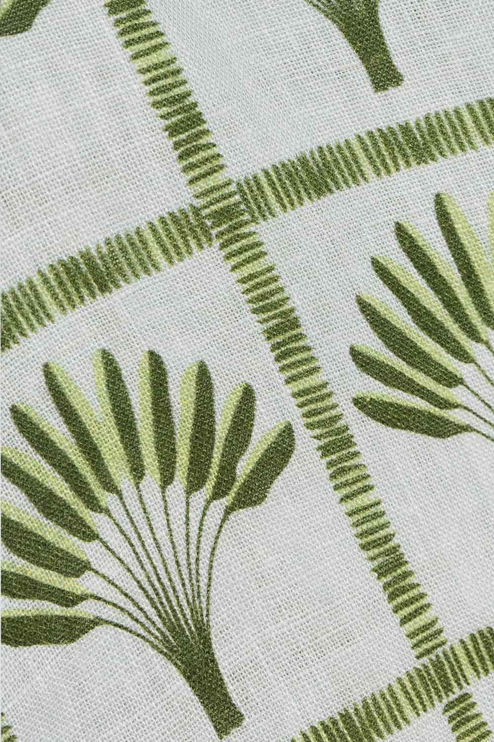 Men's linen shirt green palmar - miniatura 5