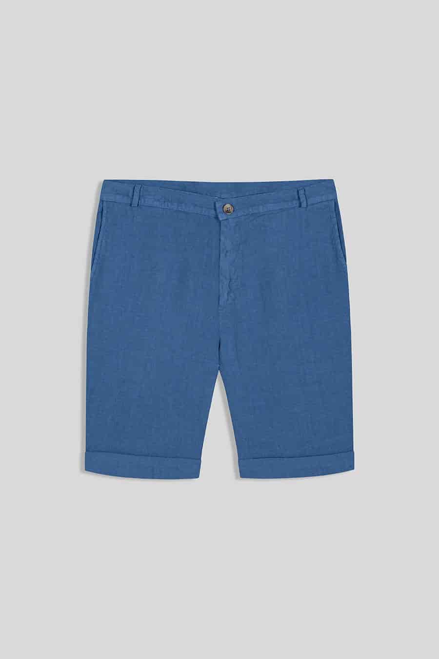 Men's linen bermuda white - miniatura 2