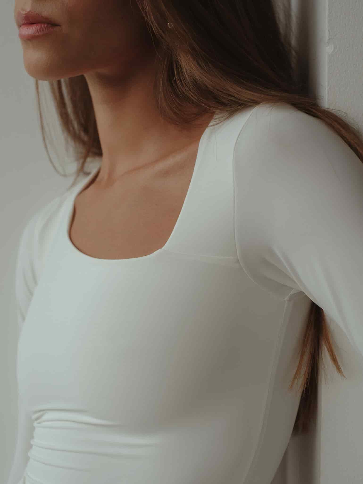 OPEN CURVE BODYSUIT - SOFT WHITE - miniatura 4