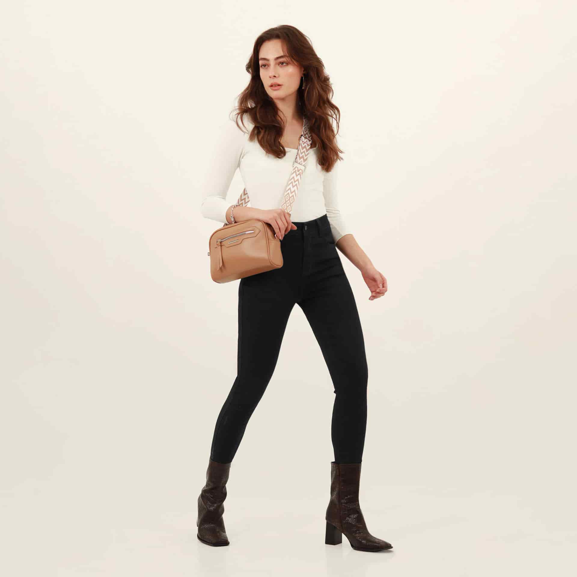 Jean Tiro Medio Bota Skinny - miniatura 1