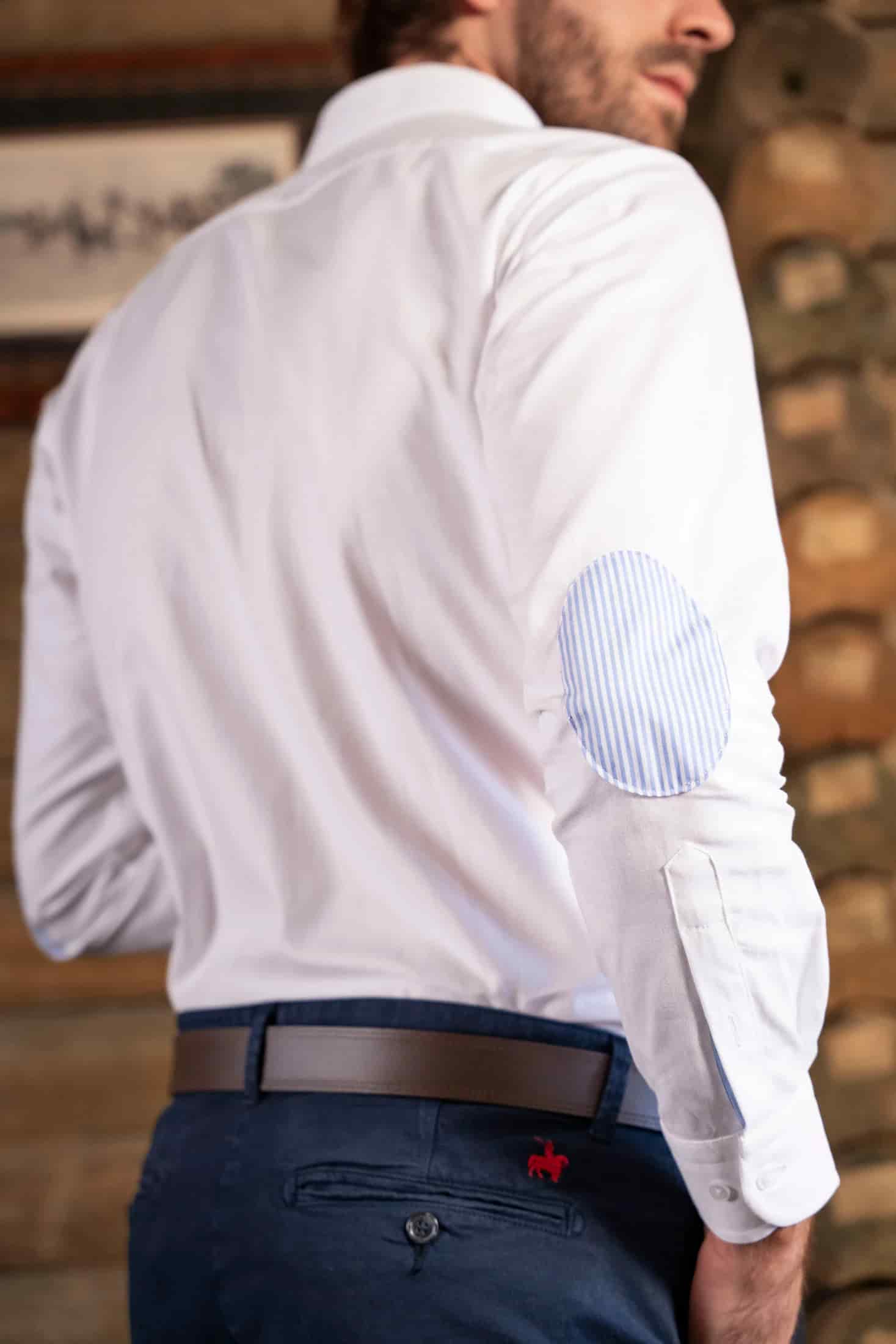 Camisa France Algodón Hombre Blanca - miniatura 3
