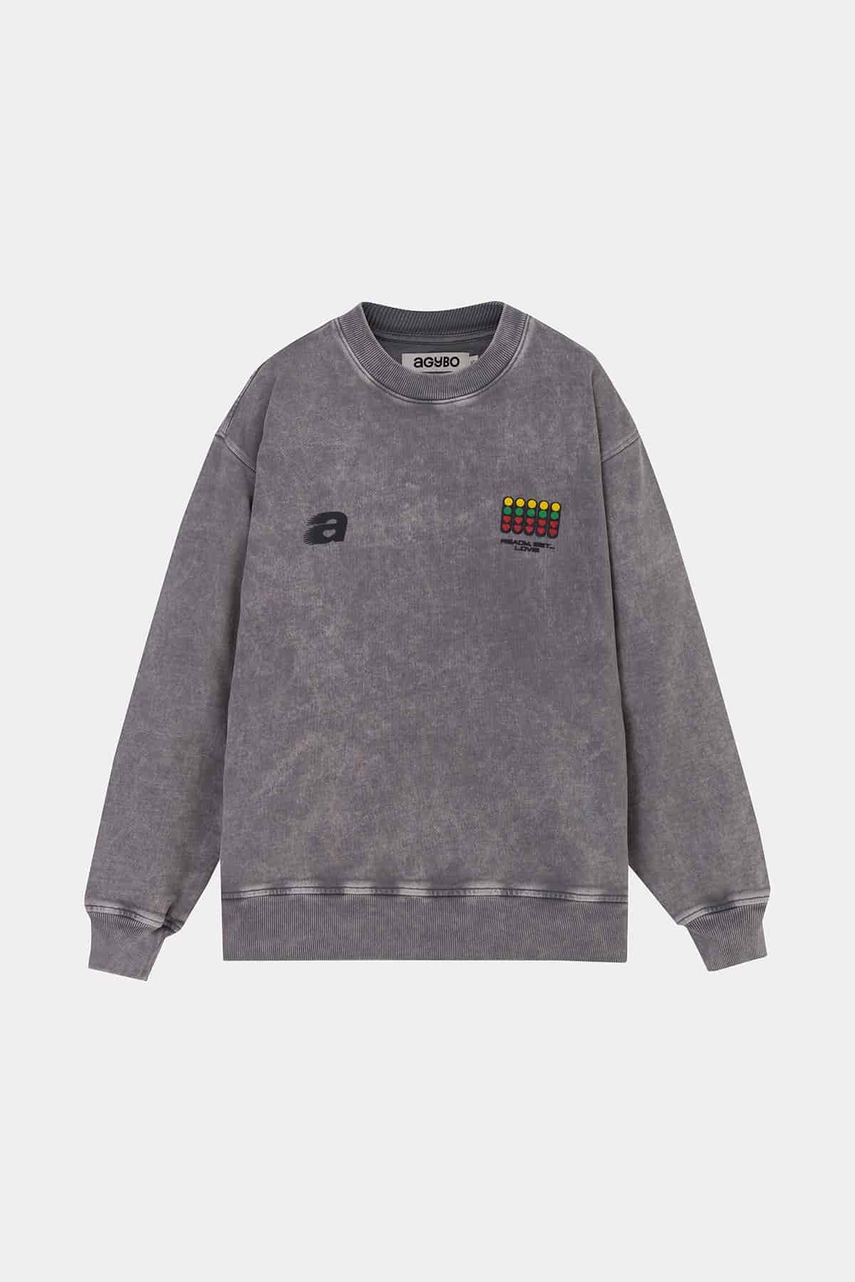 CIRCUIT ACID WASH CREWNECK - miniatura 1