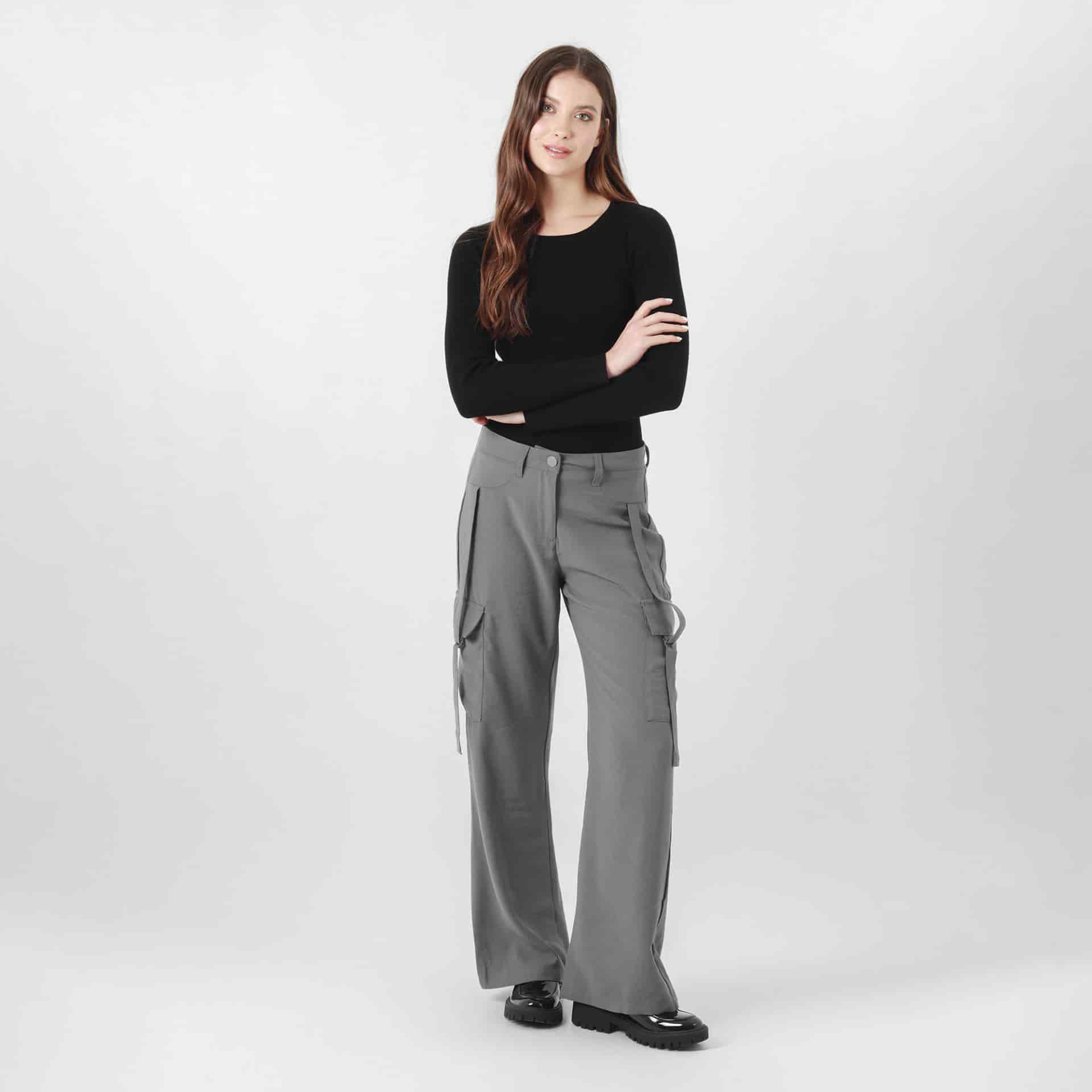 Pantalon Tiro Alto Bota Recta - miniatura 1