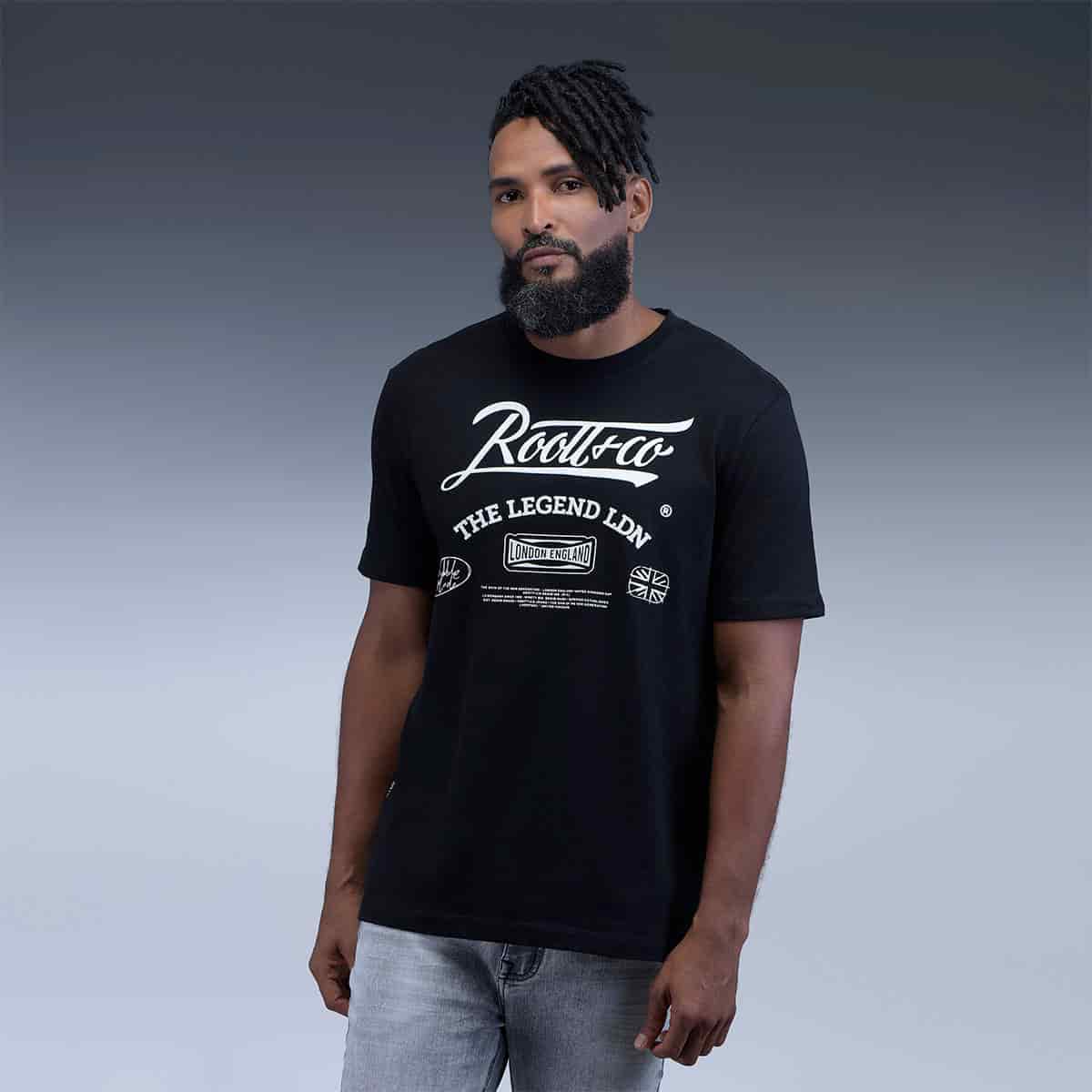 Camiseta Regular Negra - miniatura 1