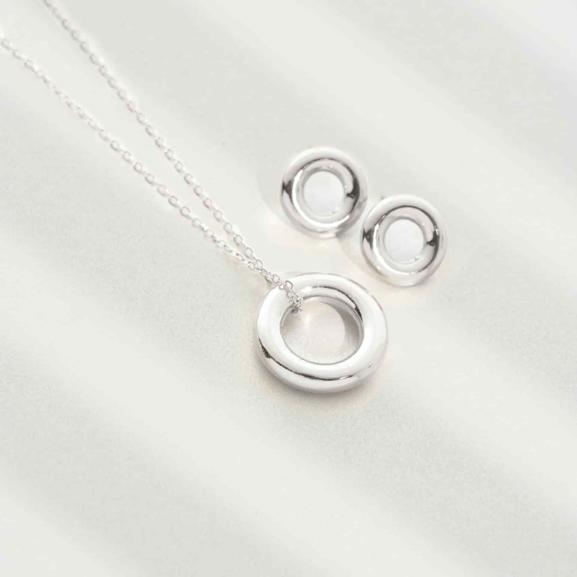 Set Collar + Aretes Circulos - miniatura 3