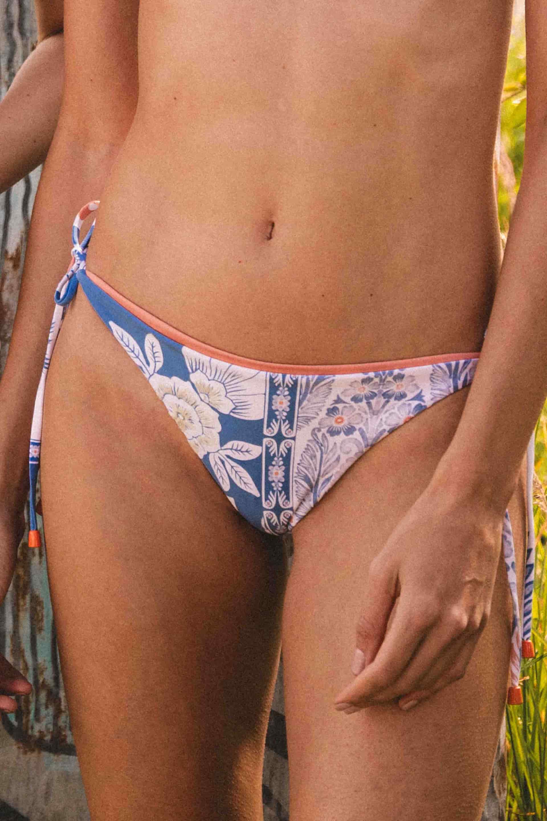 Panty Tiras de Bikini Savira Azul - miniatura 1