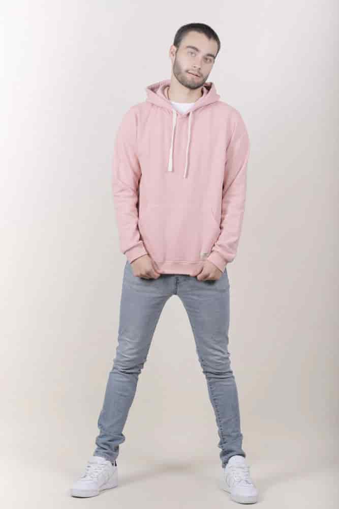 HOODIE ROSADO UNISEX- BASICO - miniatura 1