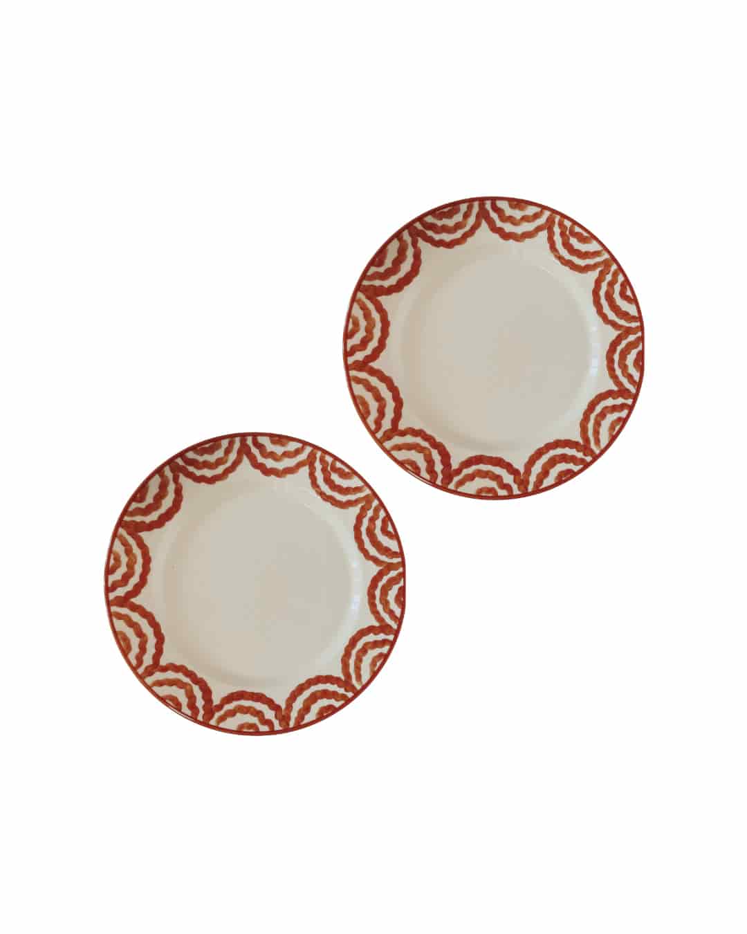 SET X2 DINNER PLATE - RED - miniatura 1
