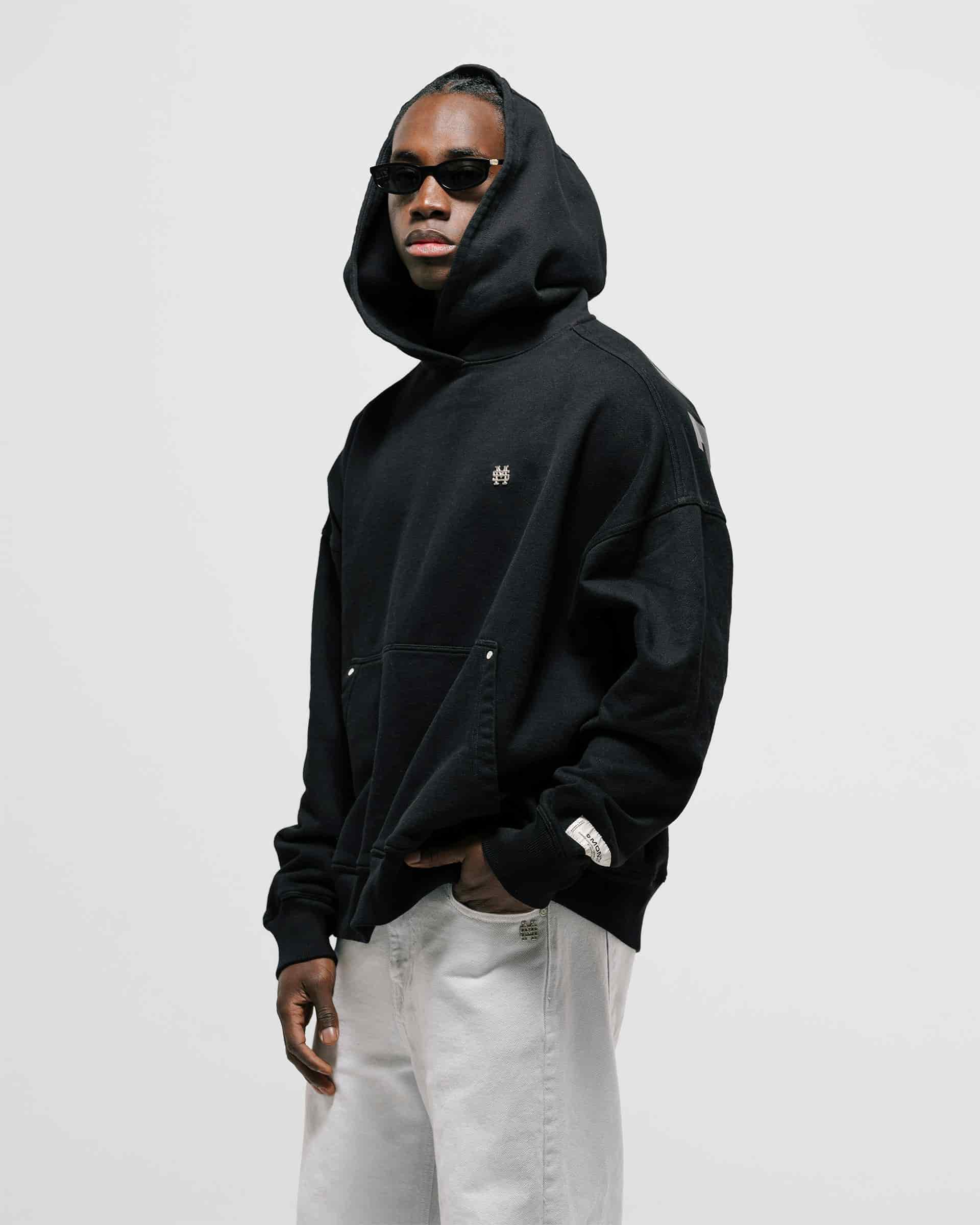 Hoodie Ombra - Negro Oscuro - miniatura 4