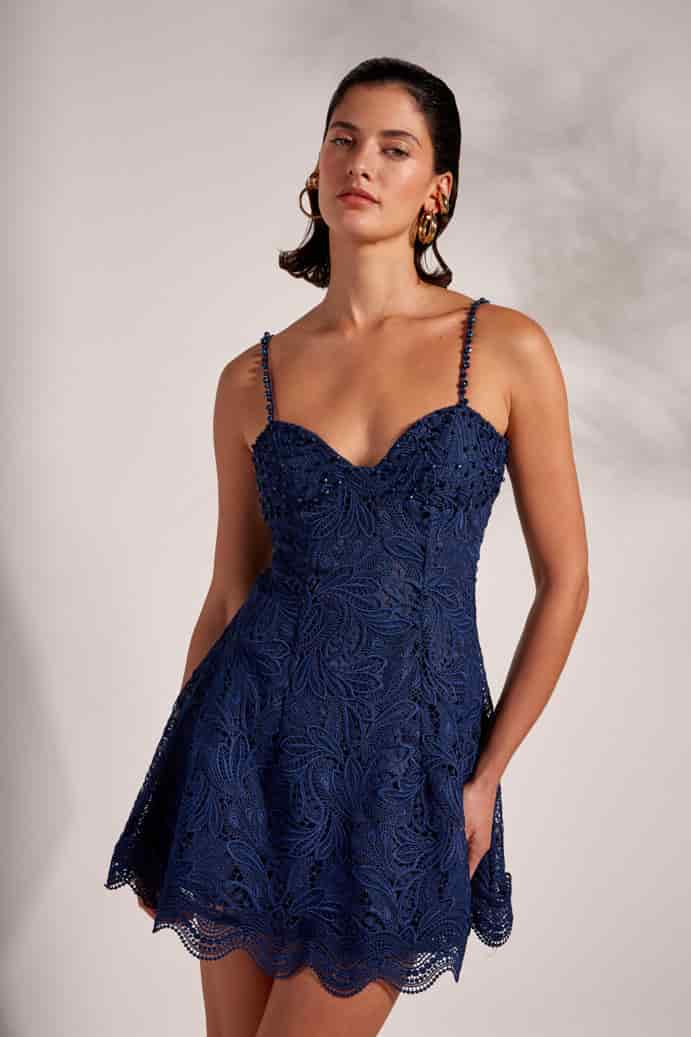 LILO MINI DRESS NAVY BLUE - miniatura 2