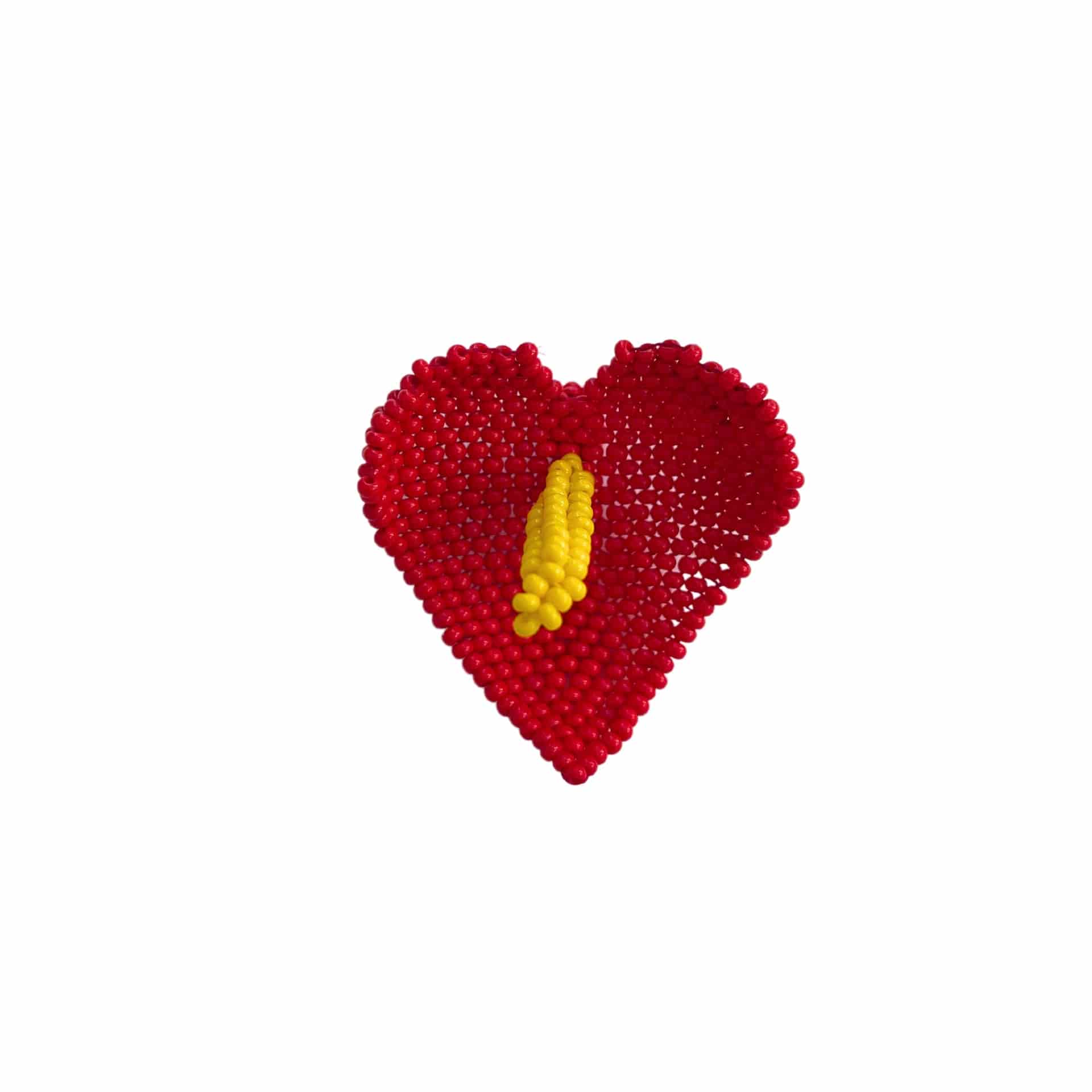 Red Anturio Earrings - miniatura 3