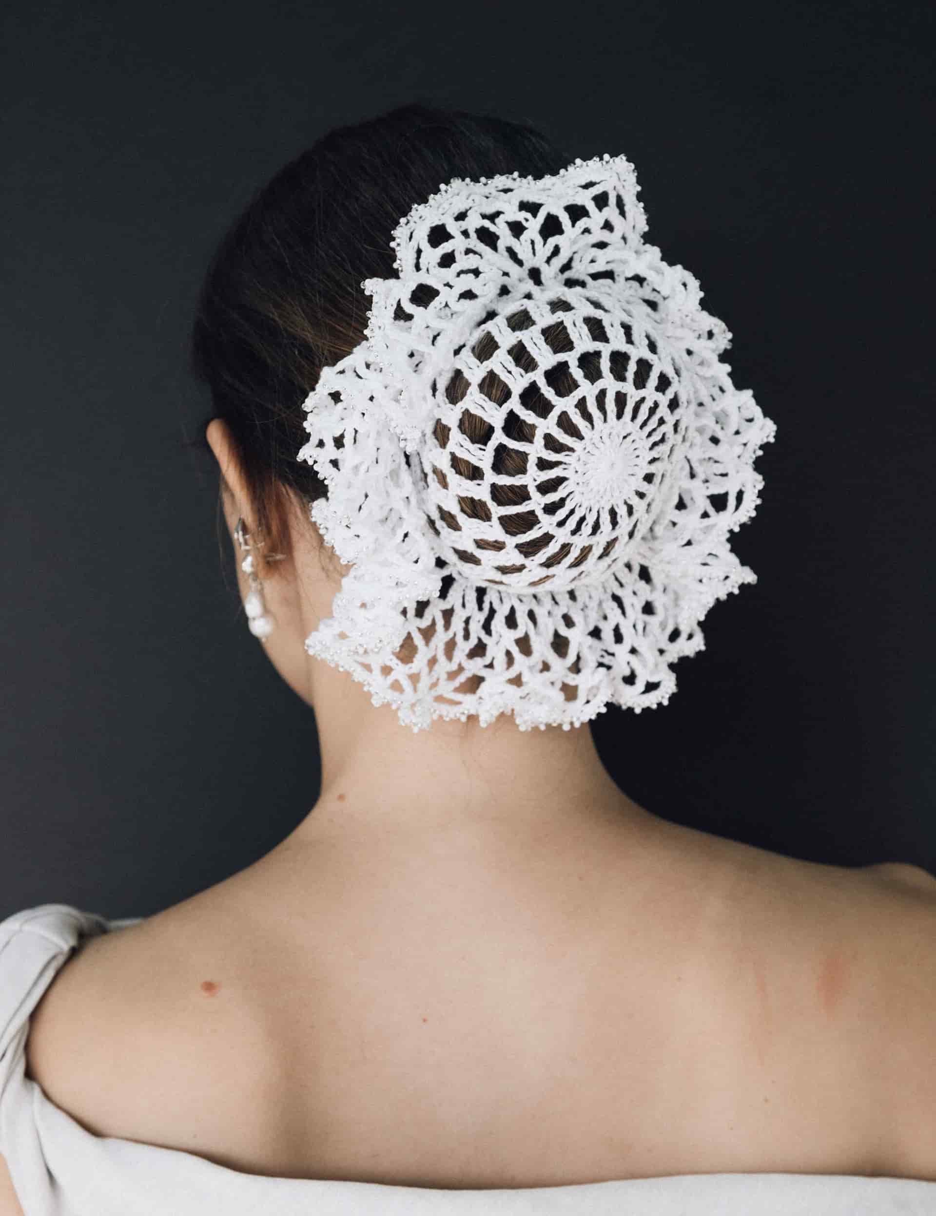 Scrunchie Bun Crochet - miniatura 2