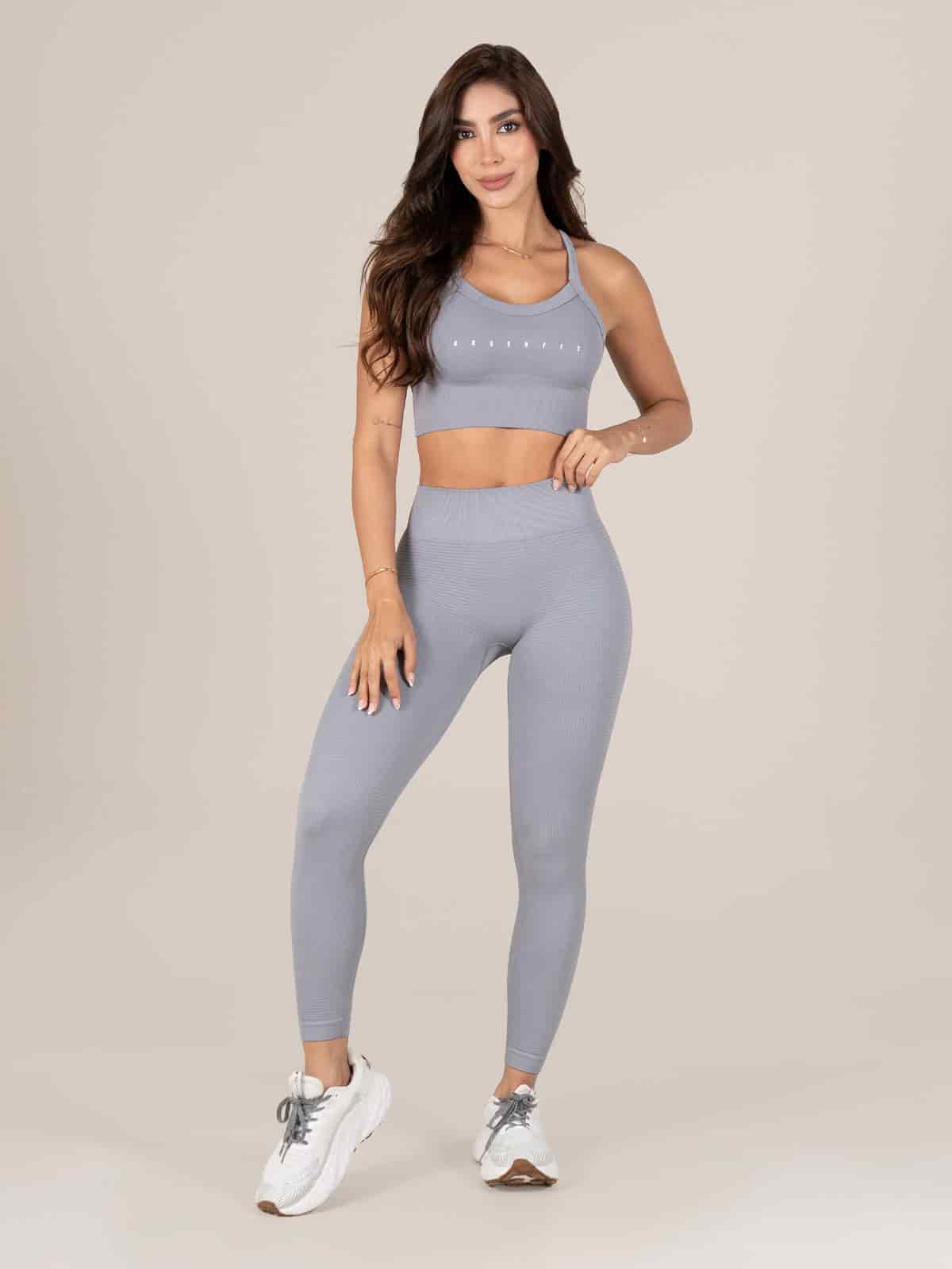 City Leggins Set Seamless Gris - miniatura 1