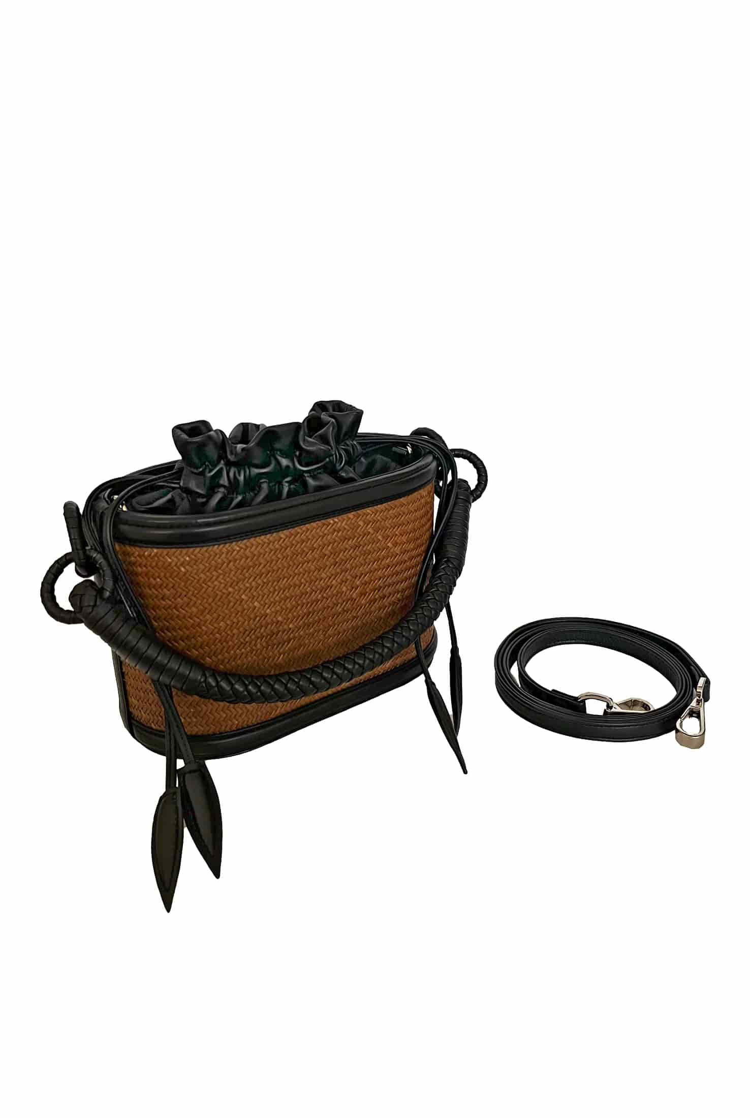 Iraca Basket Bucket, Chocolate - miniatura 4