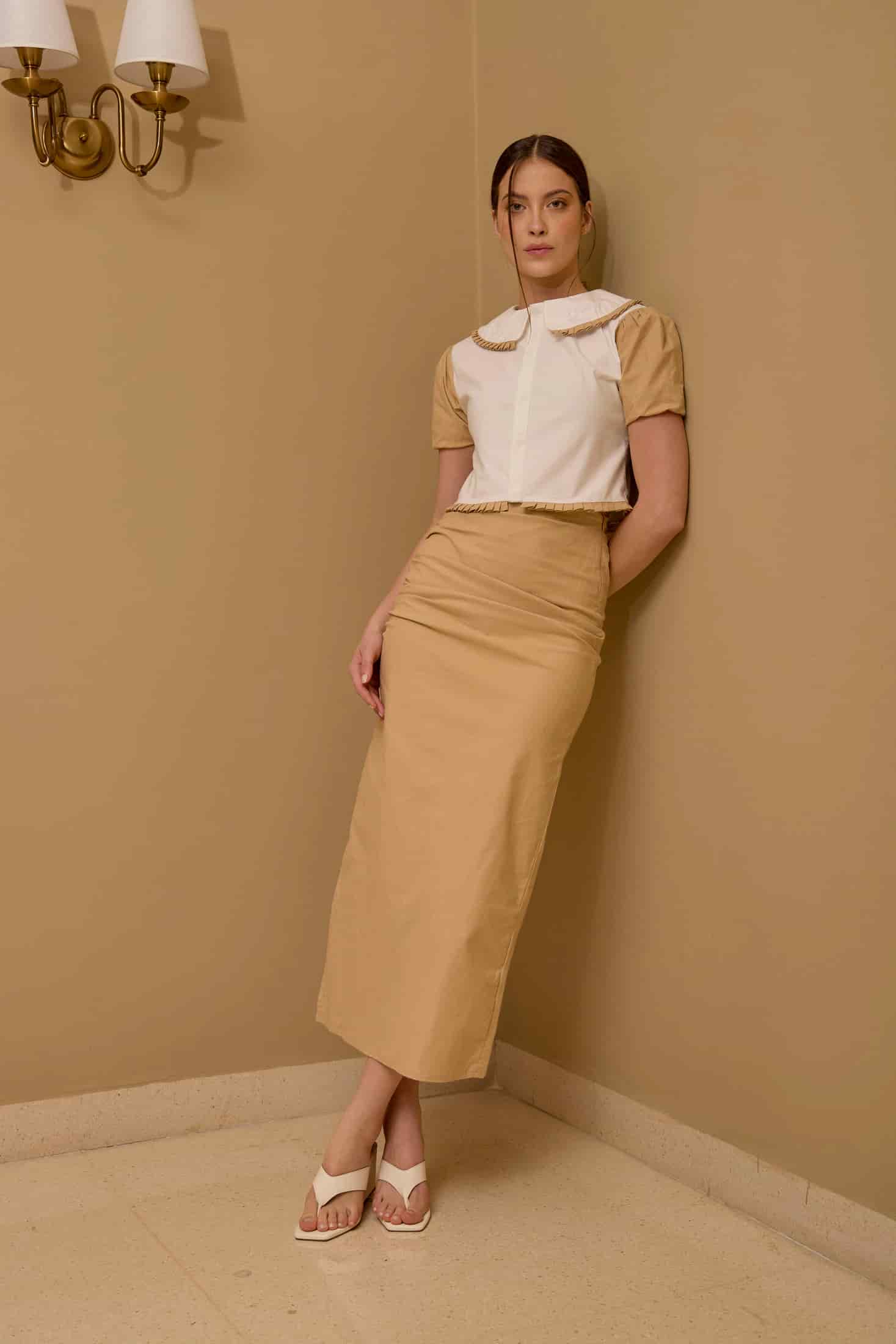 Falda Cambridge Beige - miniatura 4