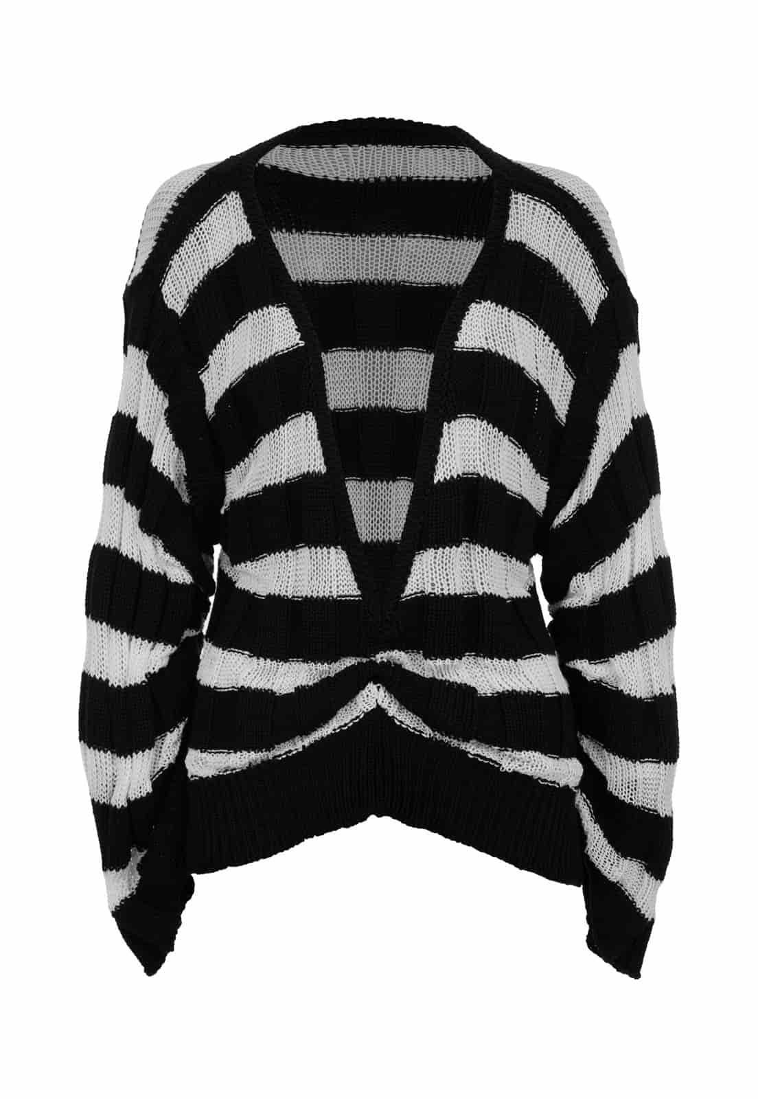 TWO-TONE KNITTED SWEATER - miniatura 1