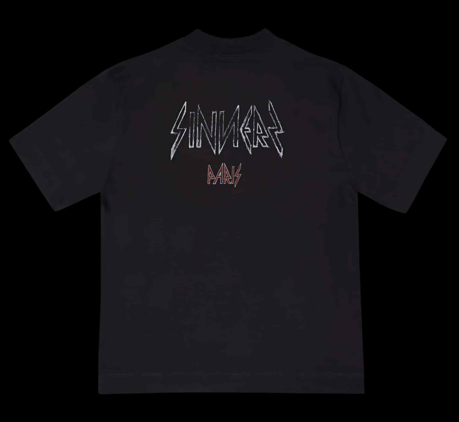 L'ENFANT MONOGRAM BLACK T-SHIRT - miniatura 7
