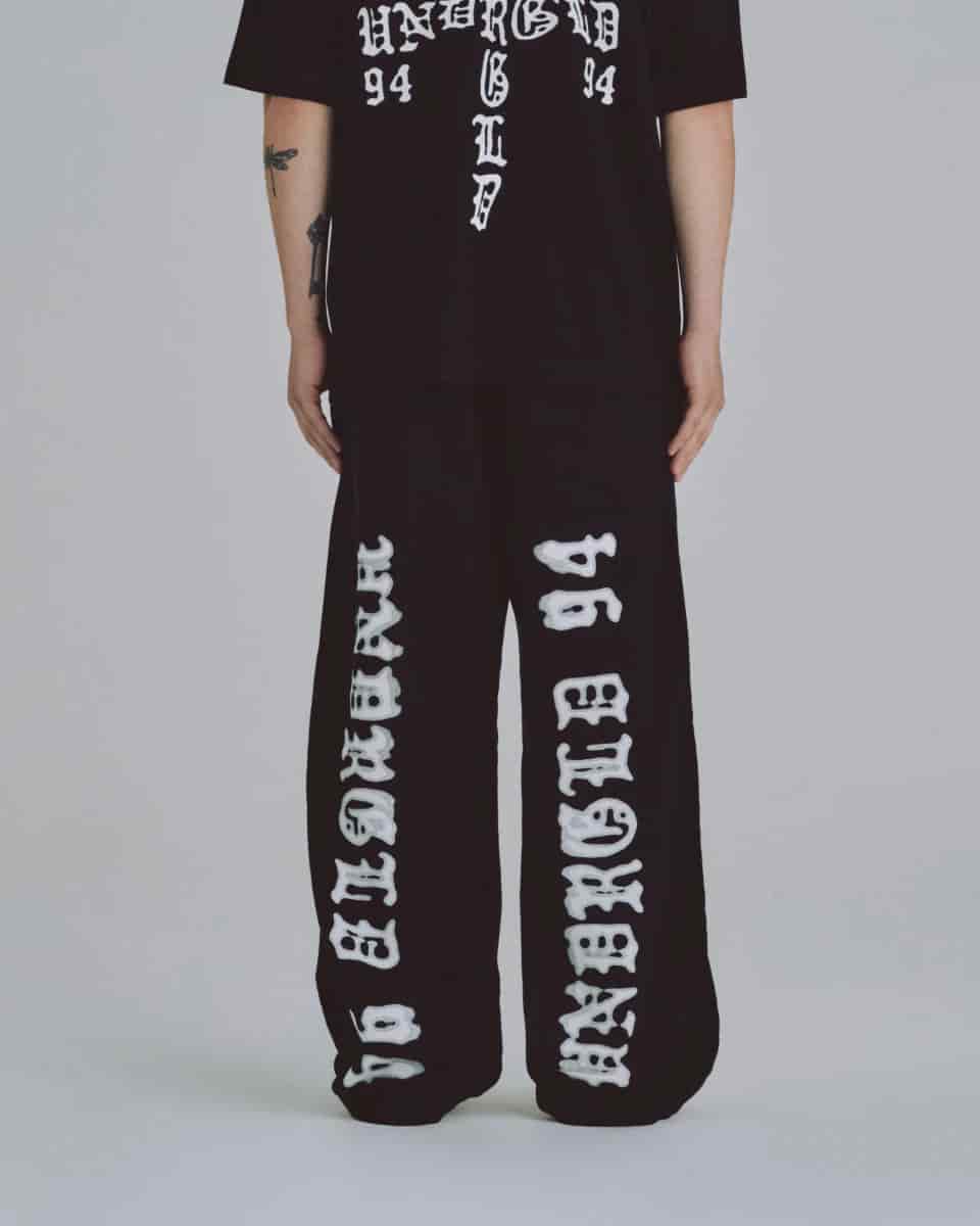94' UNDRGLD Straight Pants Black - miniatura 14