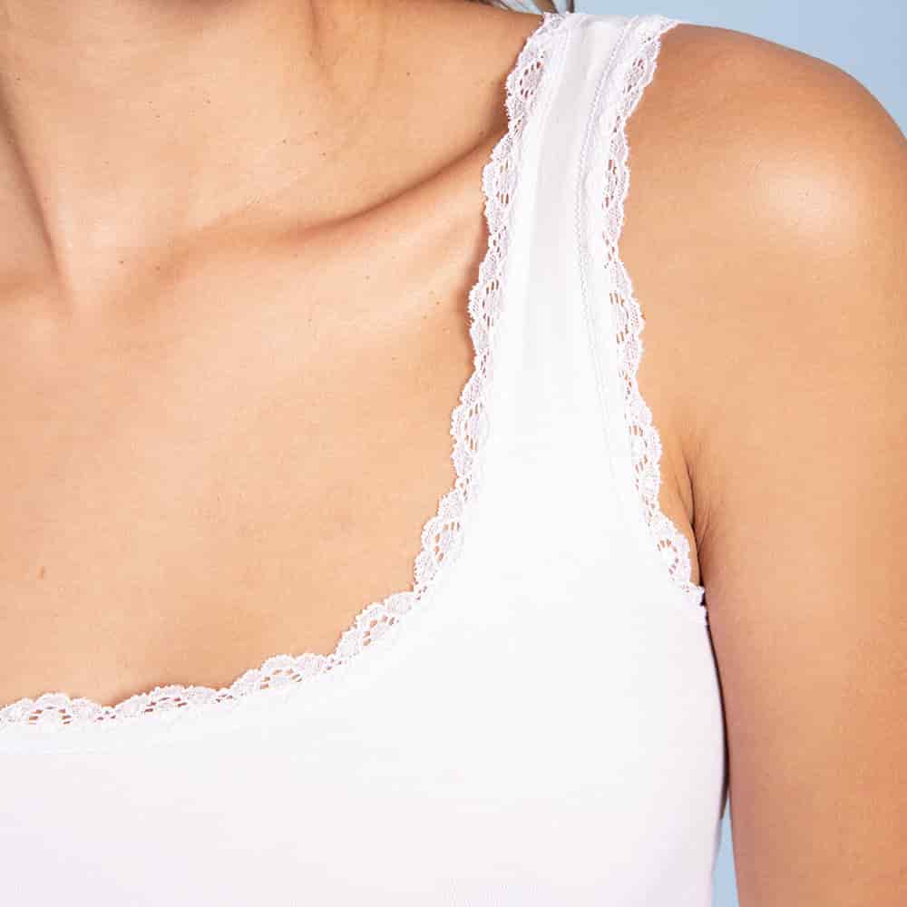 Camiseta Básica Encaje de Algodón - miniatura 5
