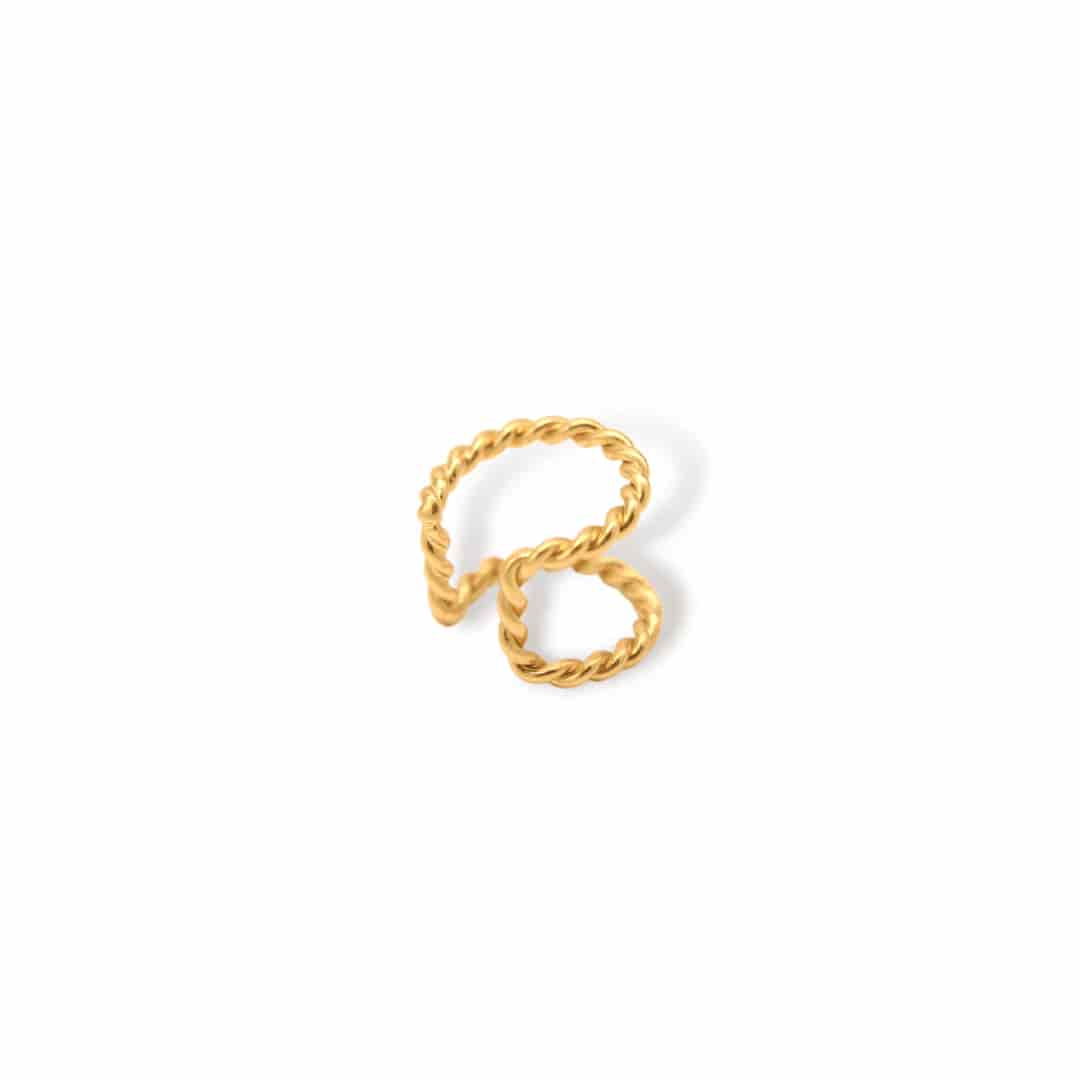 Earcuff entorchado ancho - miniatura 2