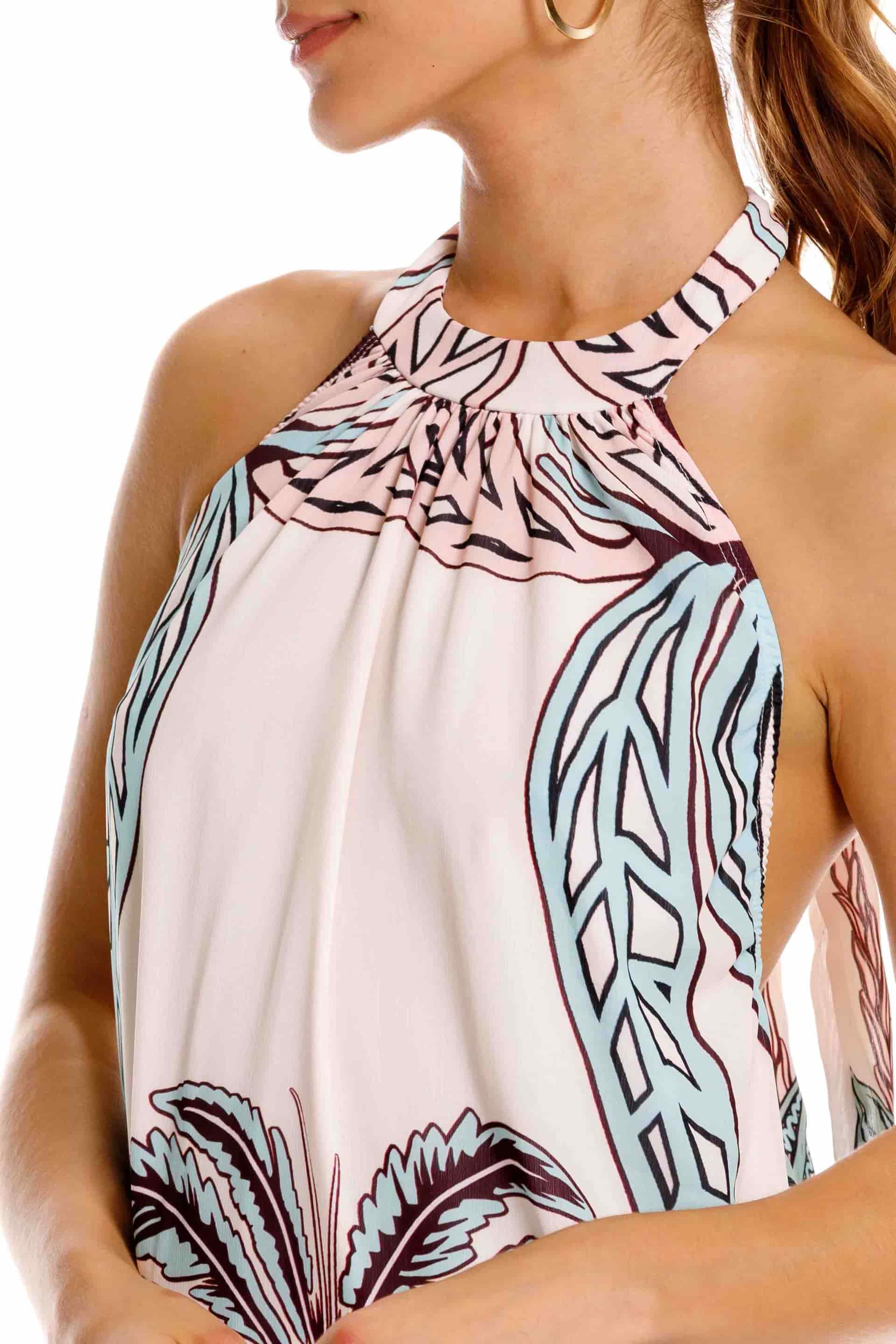 Vestido Largo Aries Maxipalms Beige - miniatura 3