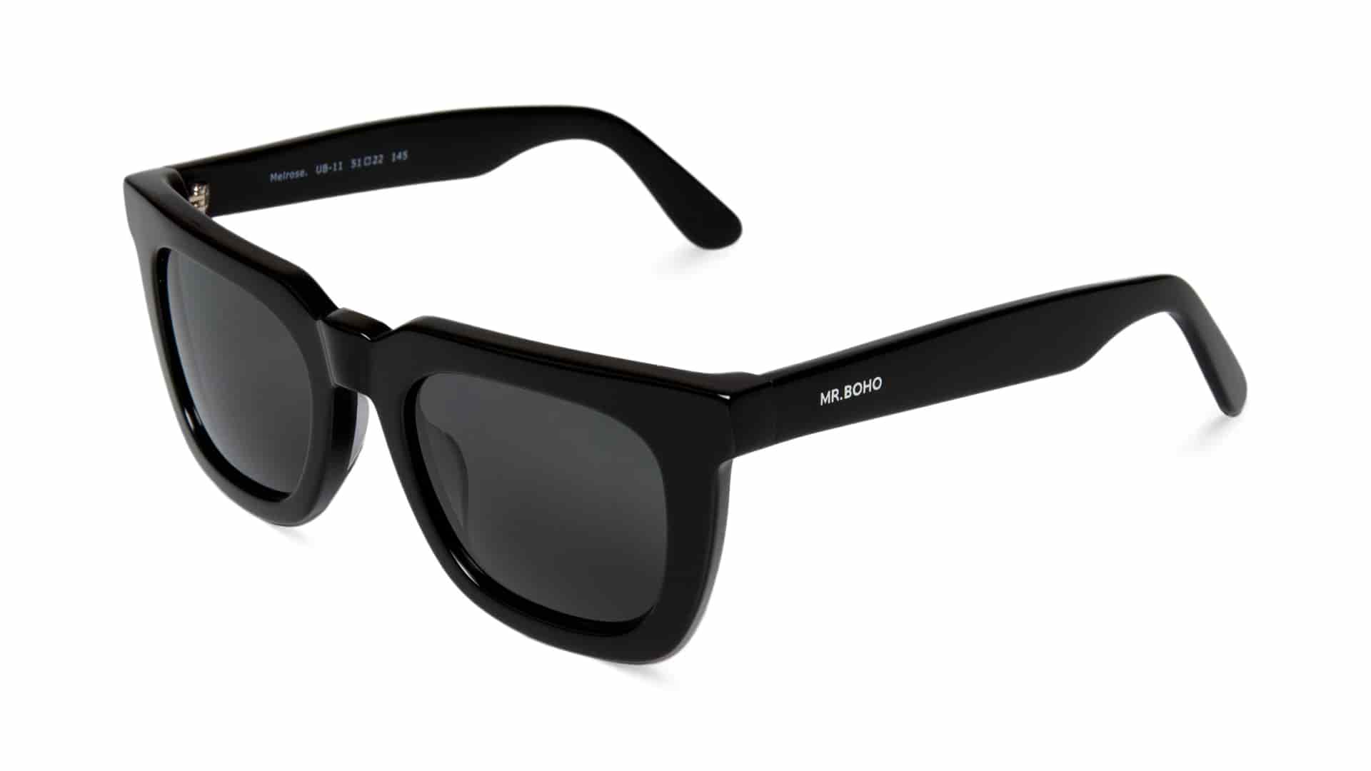 BLACK MELROSE WITH CLASSICAL LENSES - miniatura 3