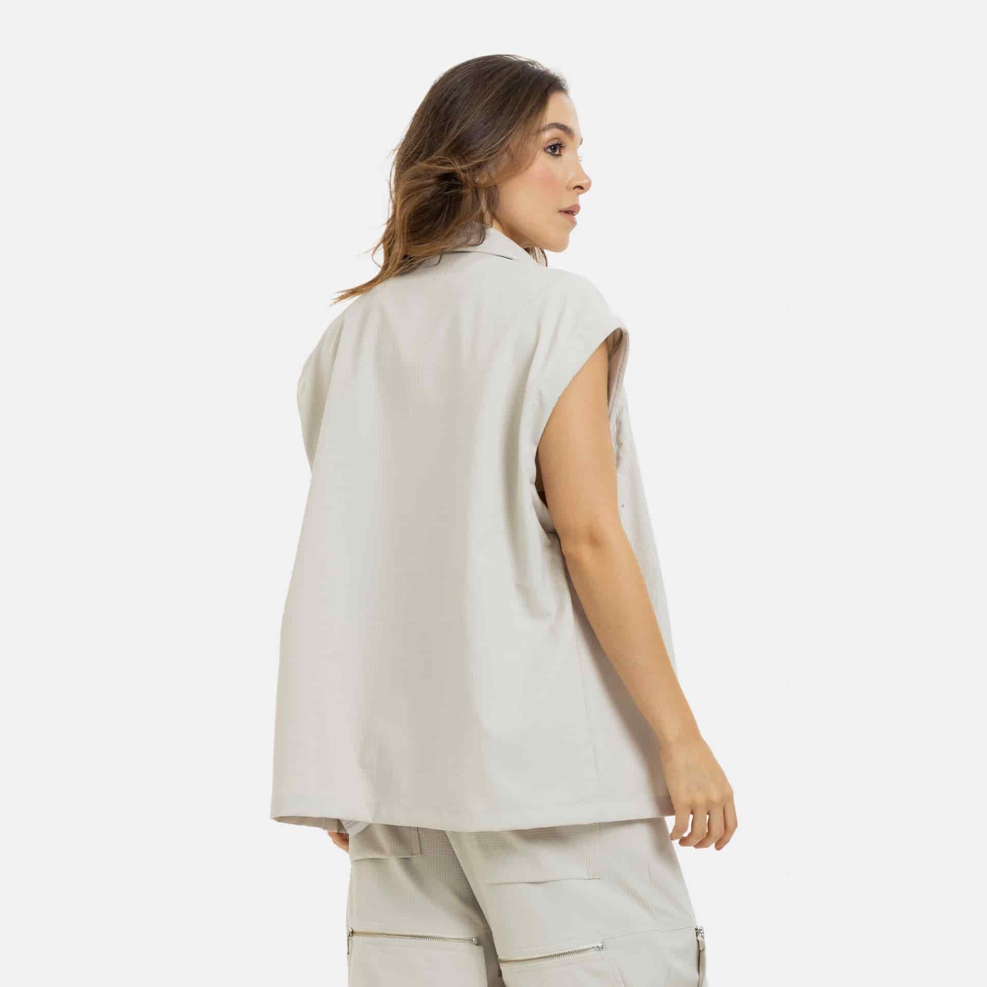 Convertible Utility Jacket Beige - miniatura 17