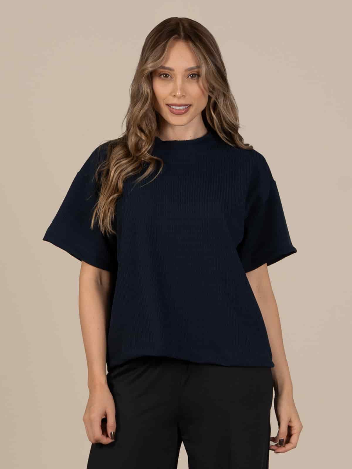 Camiseta tulum atenas azul oscuro - miniatura 1